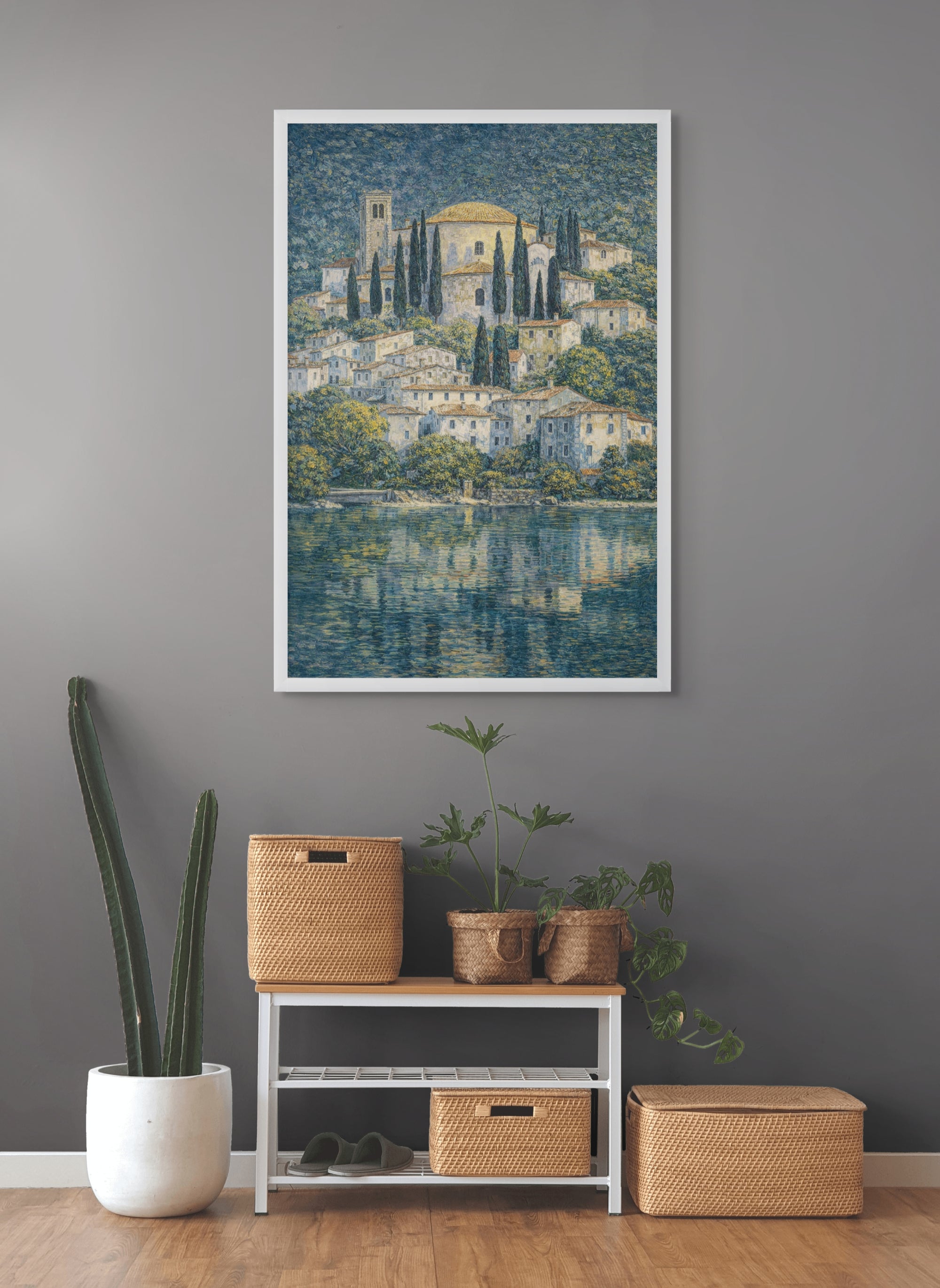 Turquoise Lagune Wanddecoratie – Tropisch Water Canvas Print