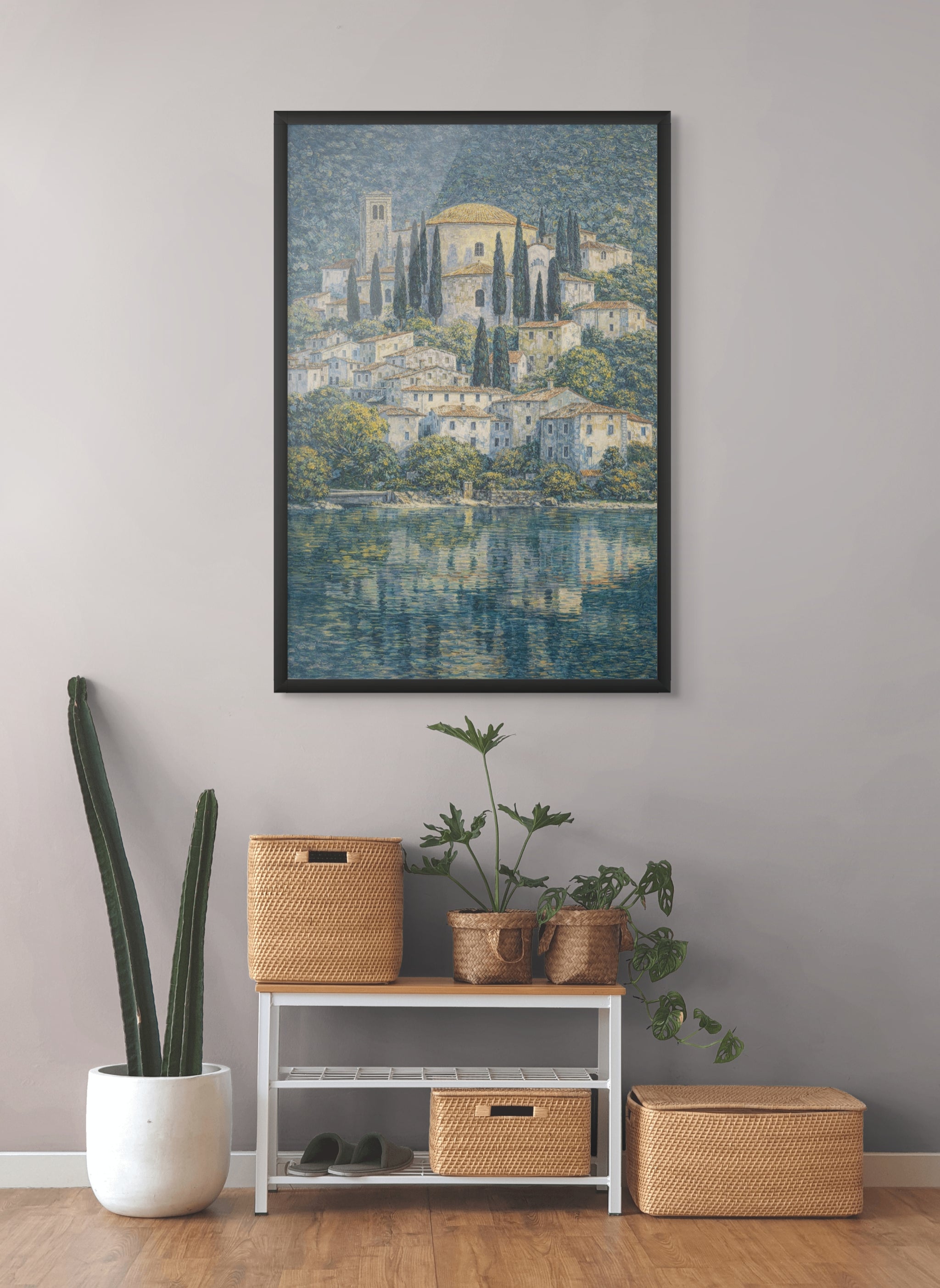 Turquoise Lagune Wanddecoratie – Tropisch Water Canvas Print