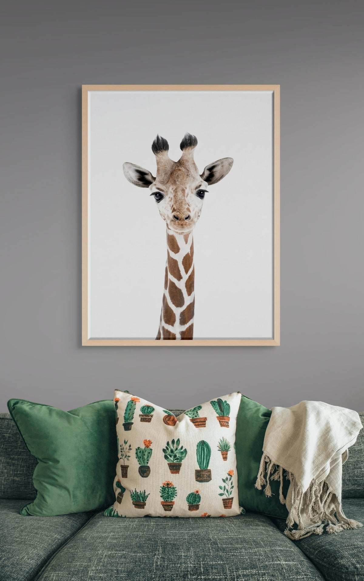 Langnek met Klasse Schilderij