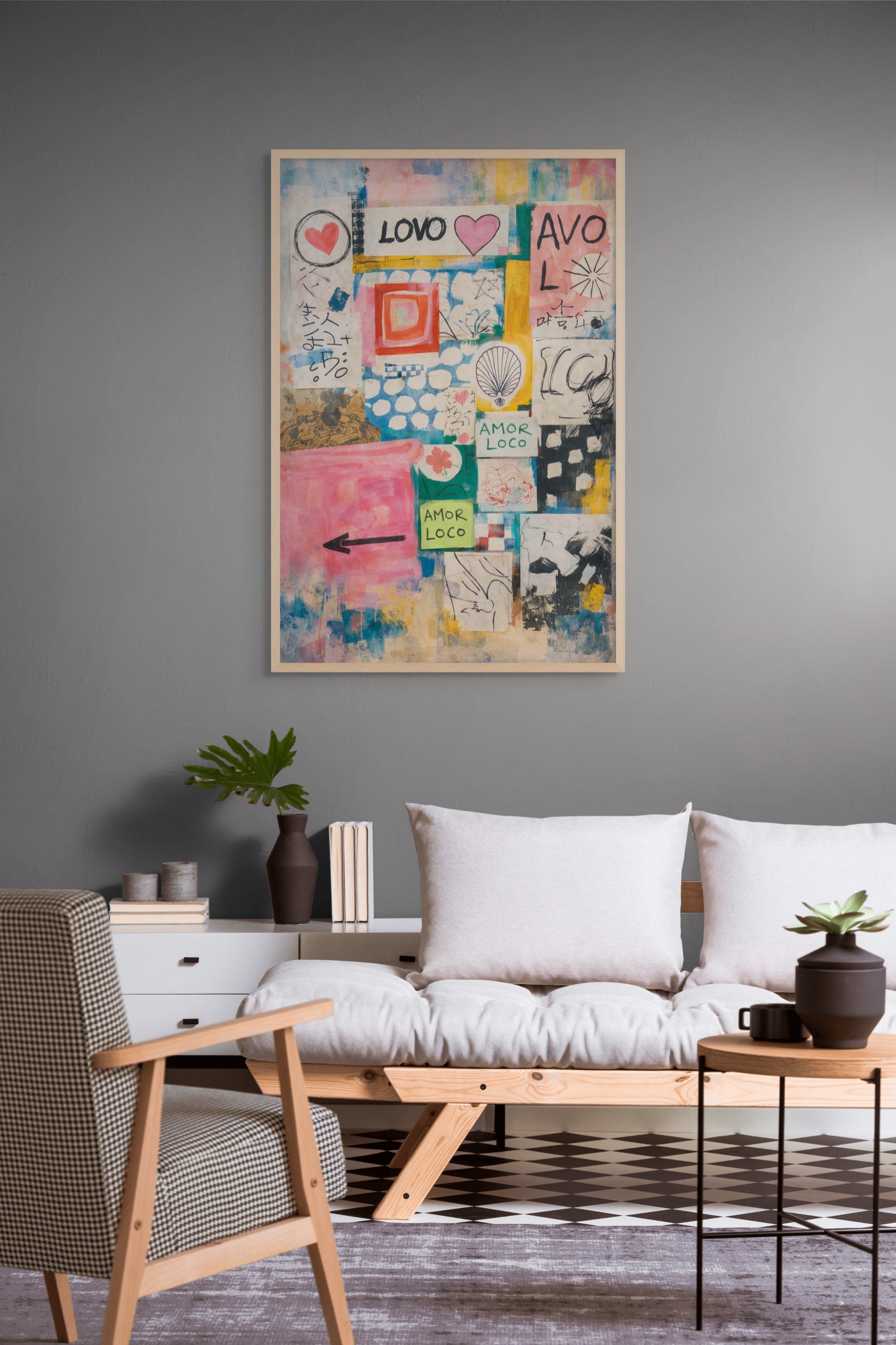 Love in Fragments – Wandbild auf Leinwand, Aluminium oder Poster