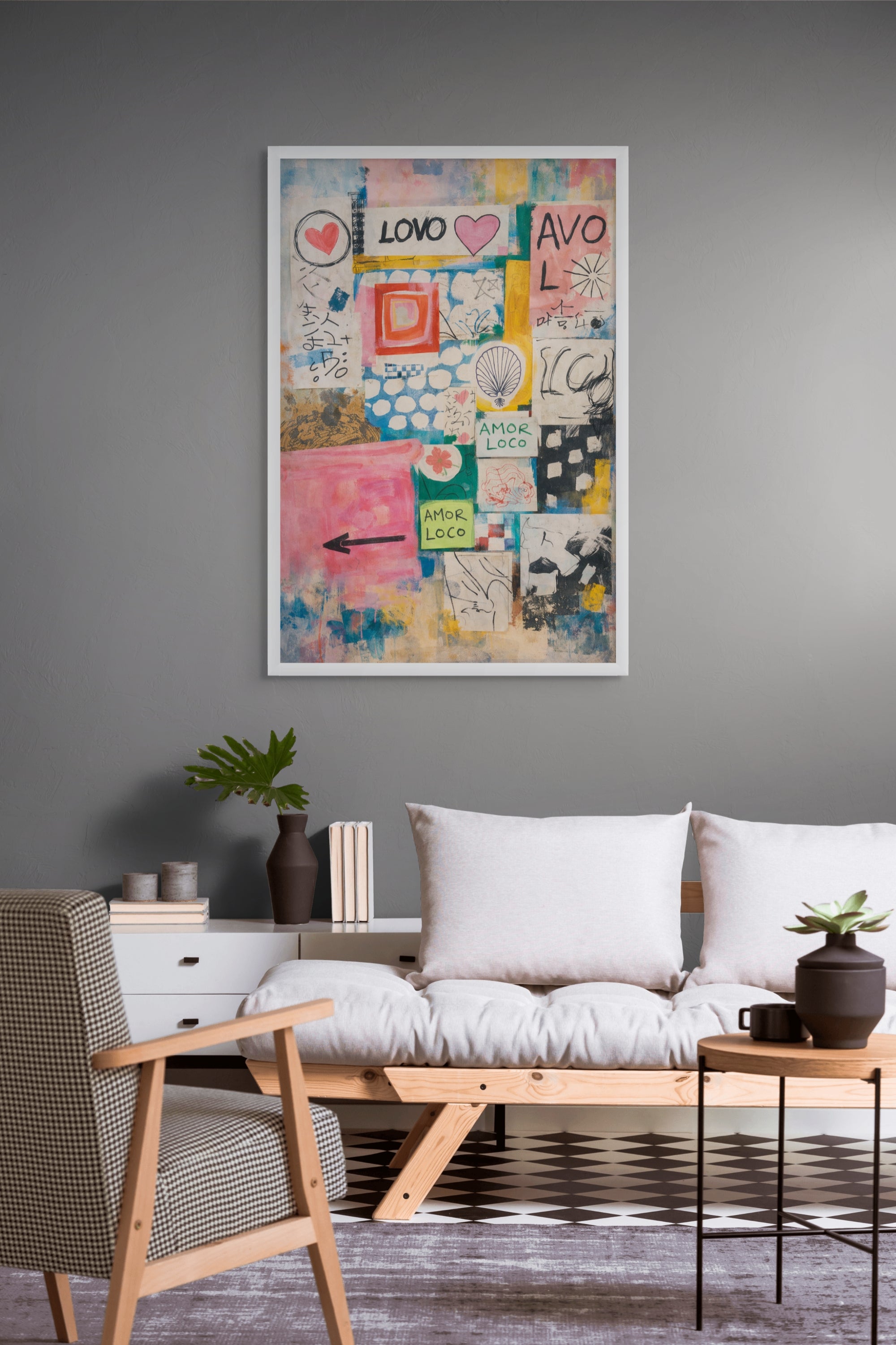 Love in Fragments – Wandbild auf Leinwand, Aluminium oder Poster