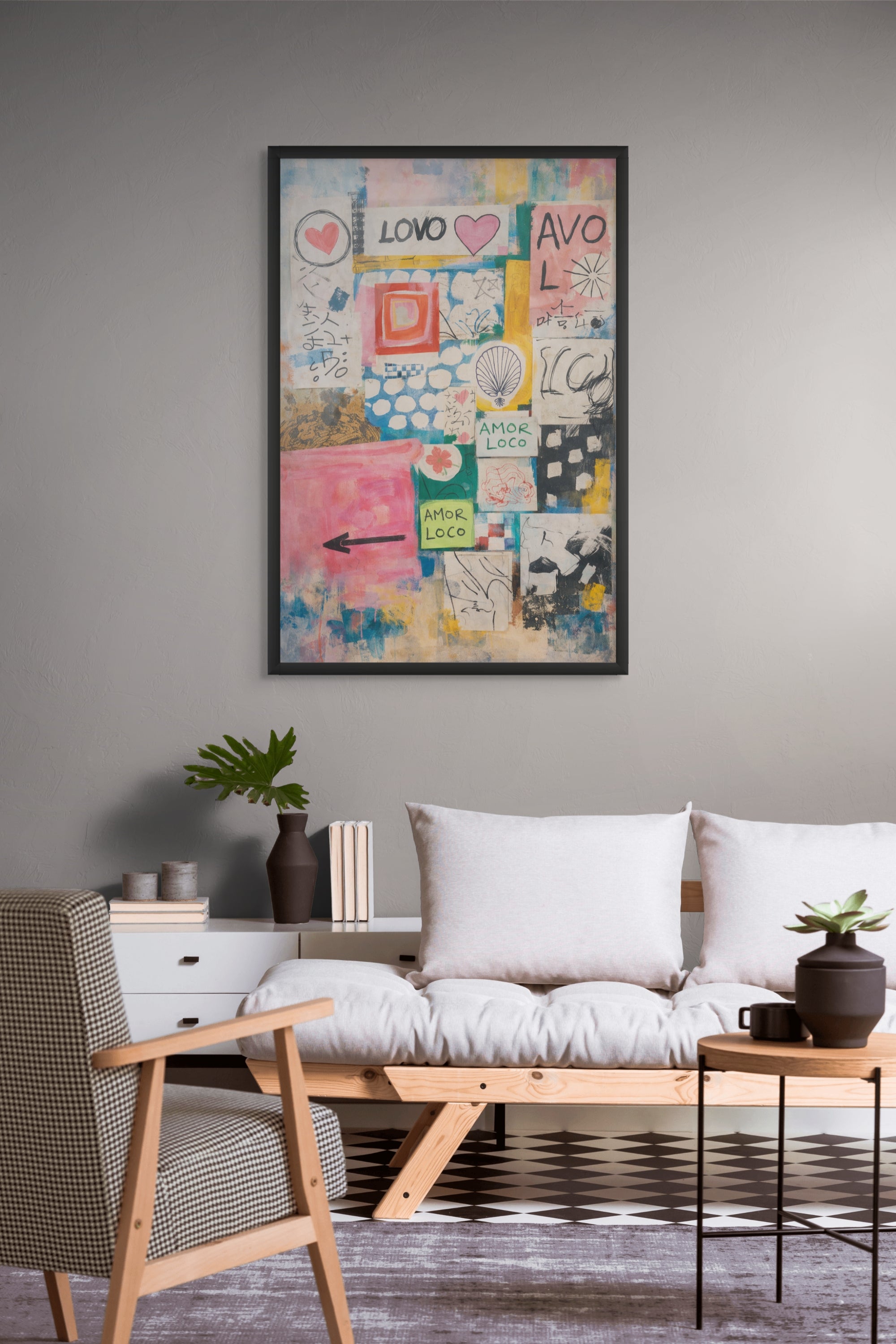 Love in Fragments – Wandbild auf Leinwand, Aluminium oder Poster