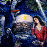 Mondlicht über Porto Celeste – Wandbild auf Leinwand, Aluminium oder Poster