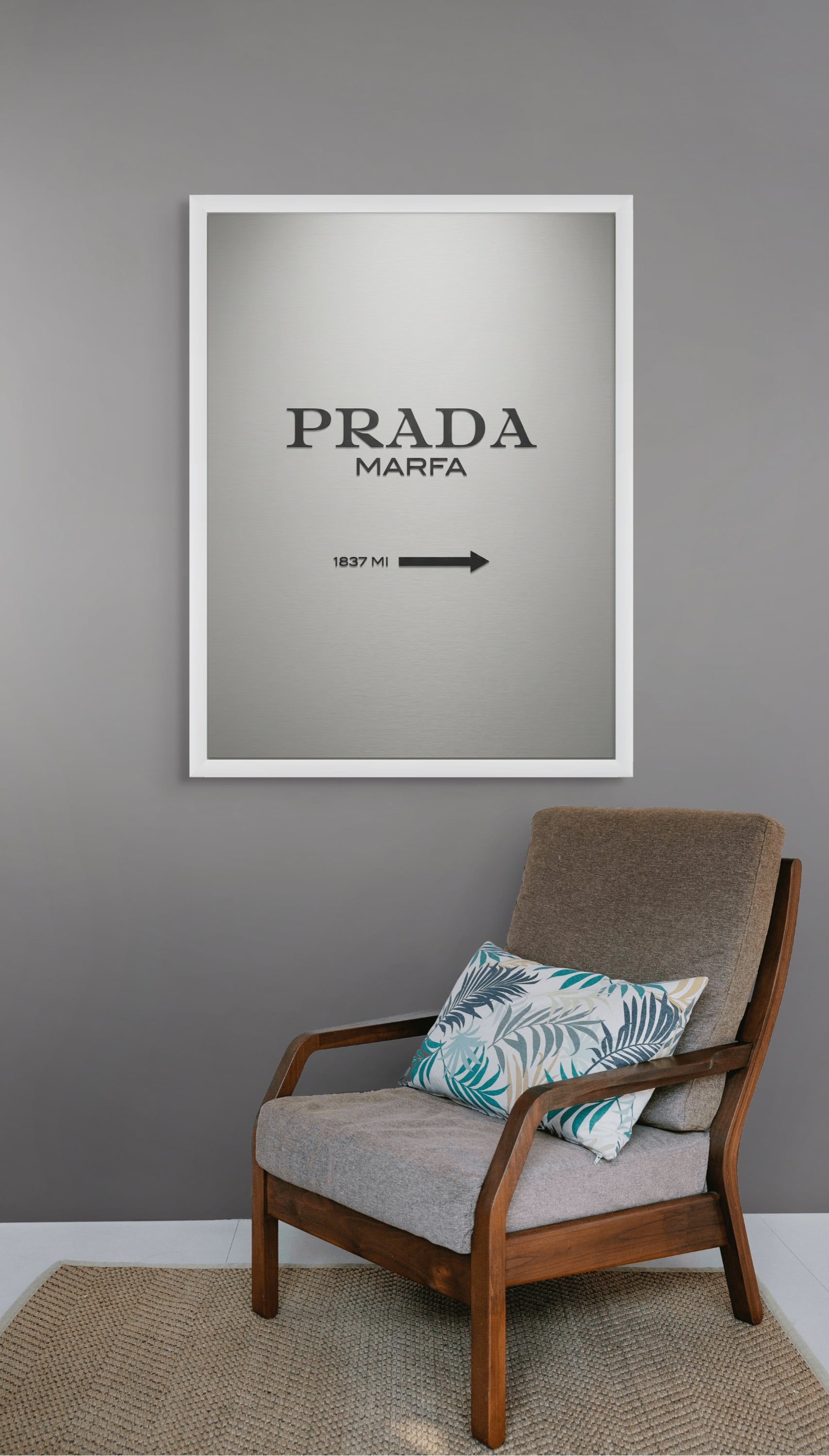 Marfa Stijl Wanddecoratie Desert – Roadtrip Retro Canvas Print