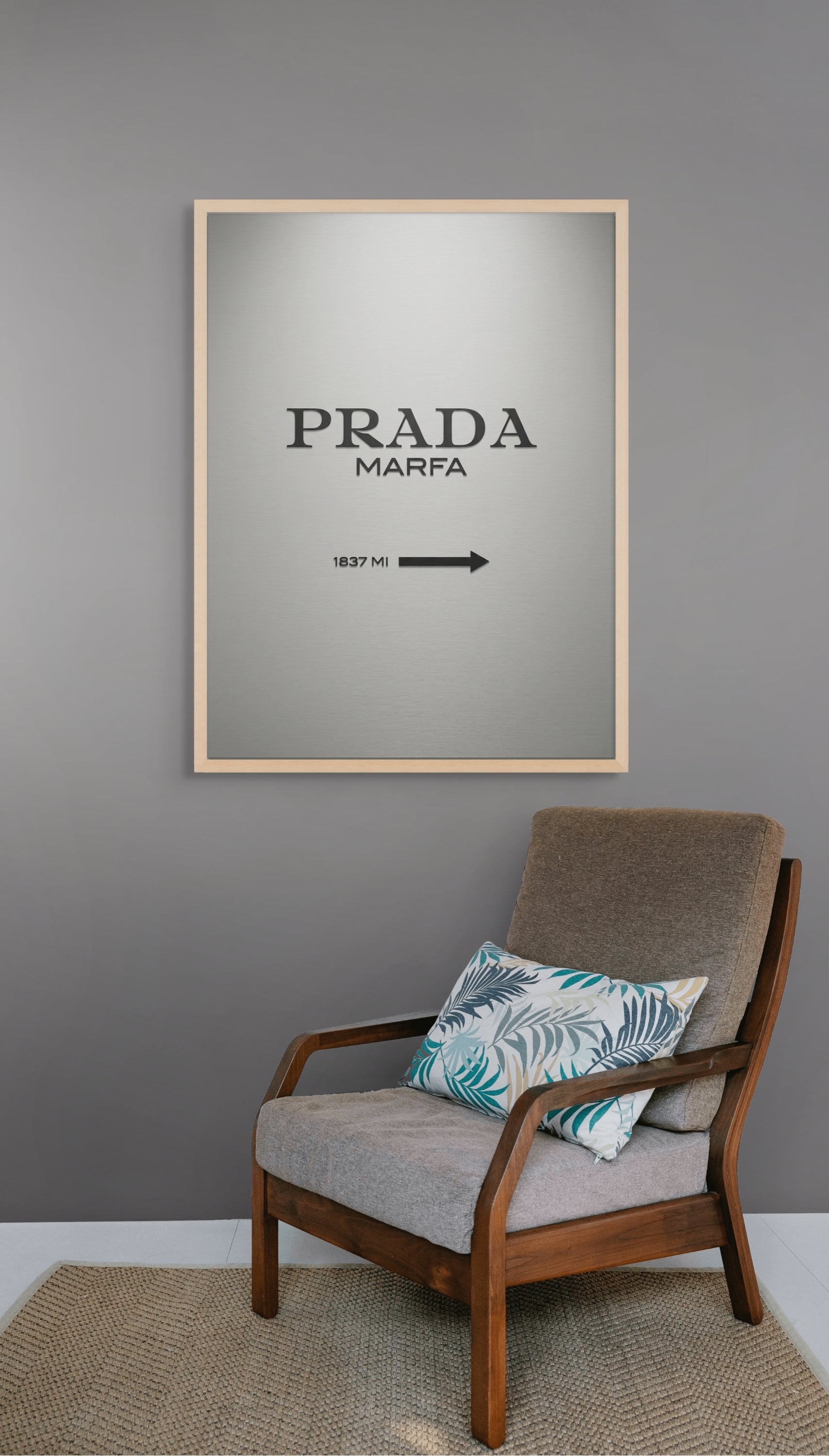 Marfa Stijl Wanddecoratie Desert – Roadtrip Retro Canvas Print