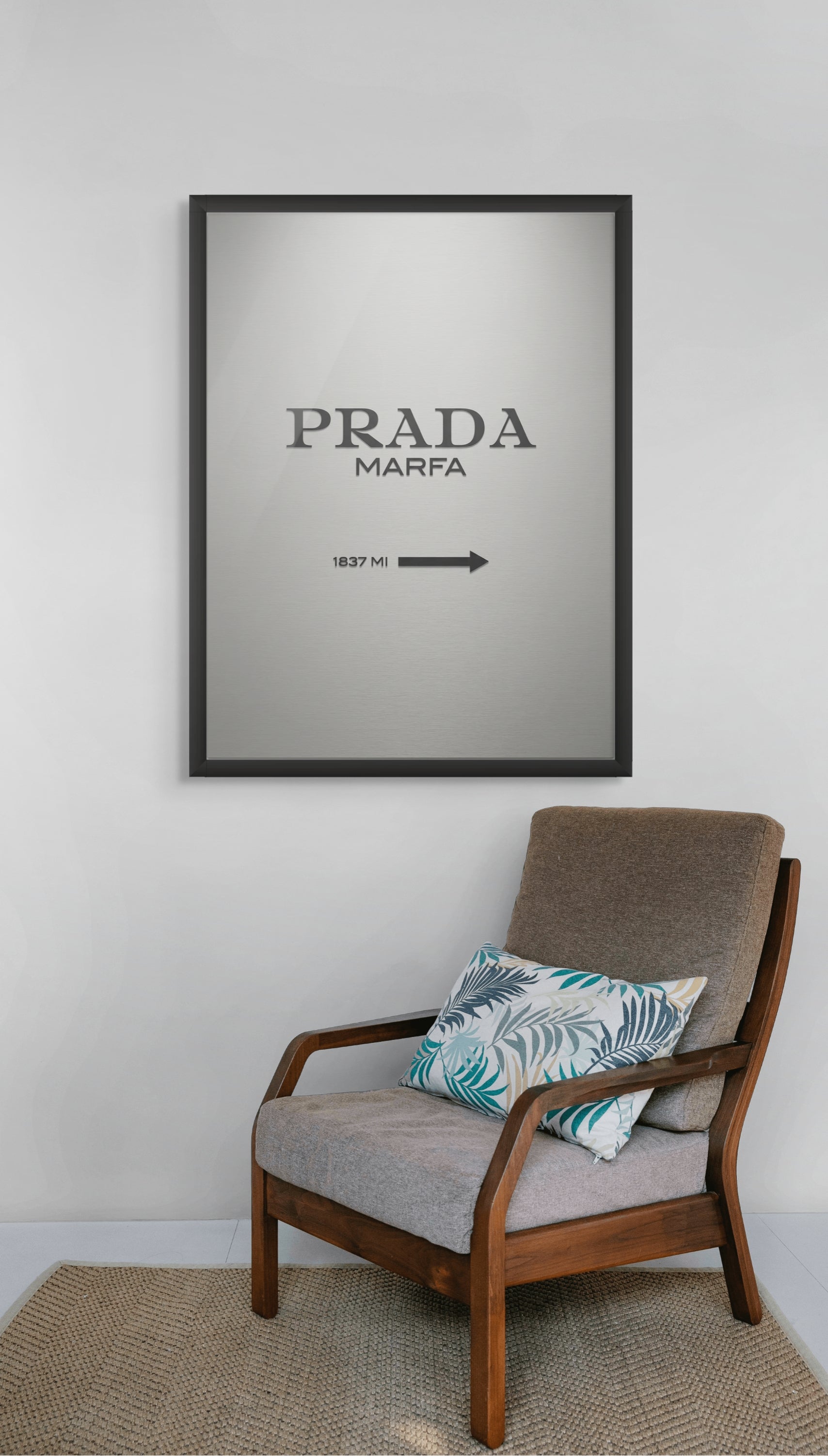 Marfa Stijl Wanddecoratie Desert – Roadtrip Retro Canvas Print