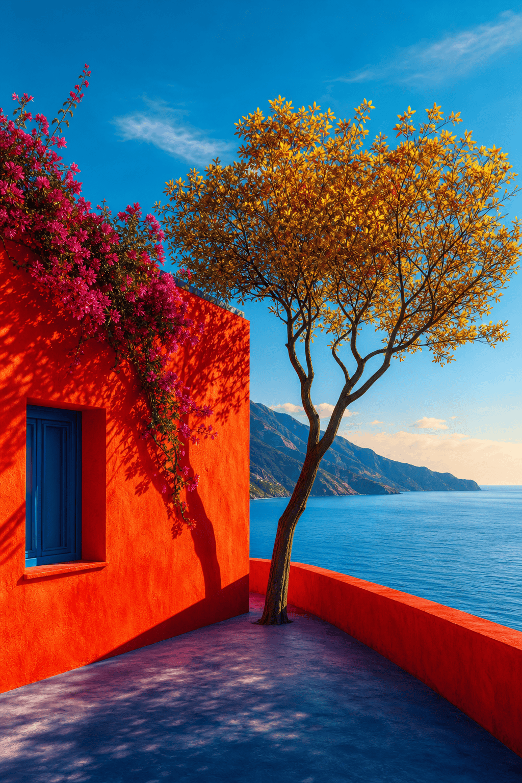 Mediterrane Kleurenpracht Schilderij