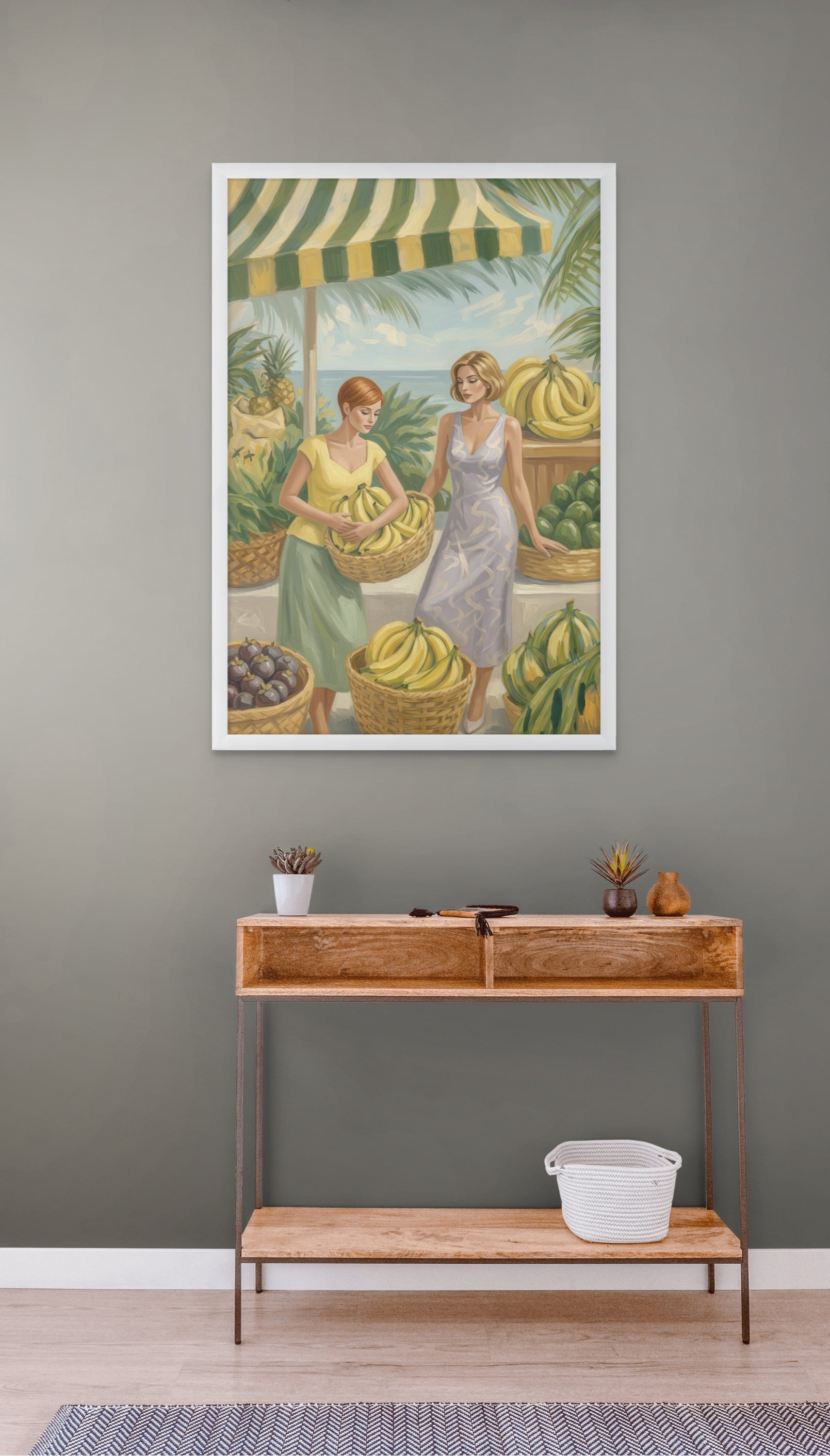 Mediterranean Market – Wandbild auf Leinwand, Aluminium oder Poster
