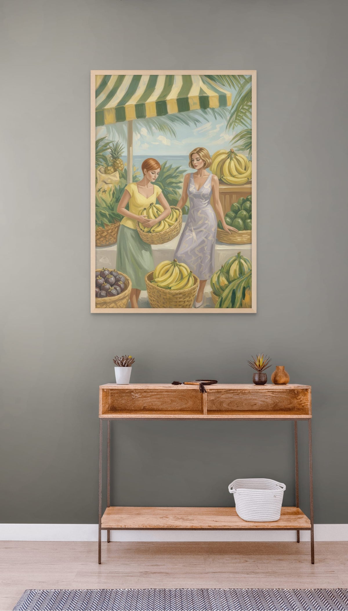 Mediterranean Market Schilderij