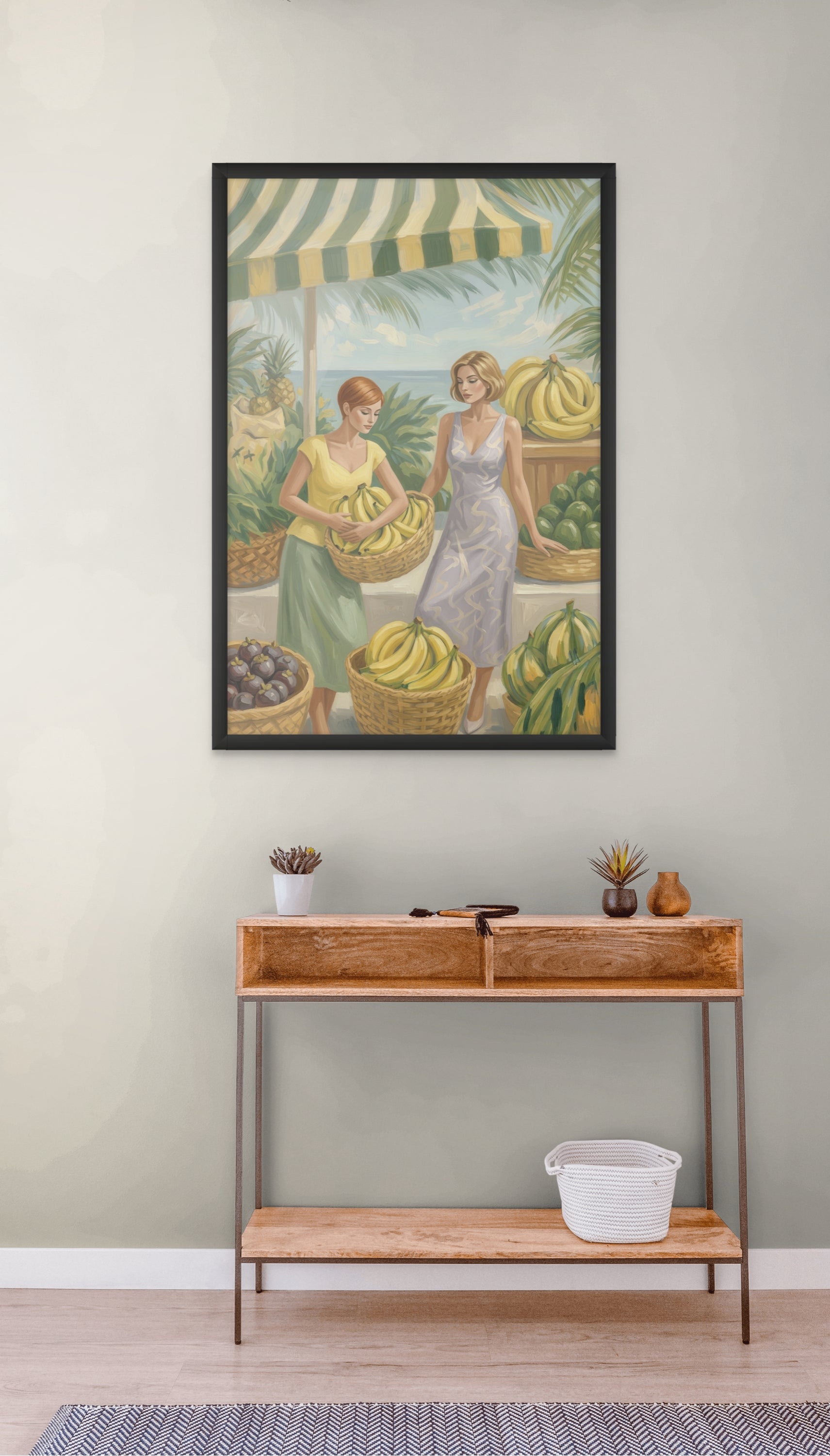 Mediterranean Market – Wandbild auf Leinwand, Aluminium oder Poster