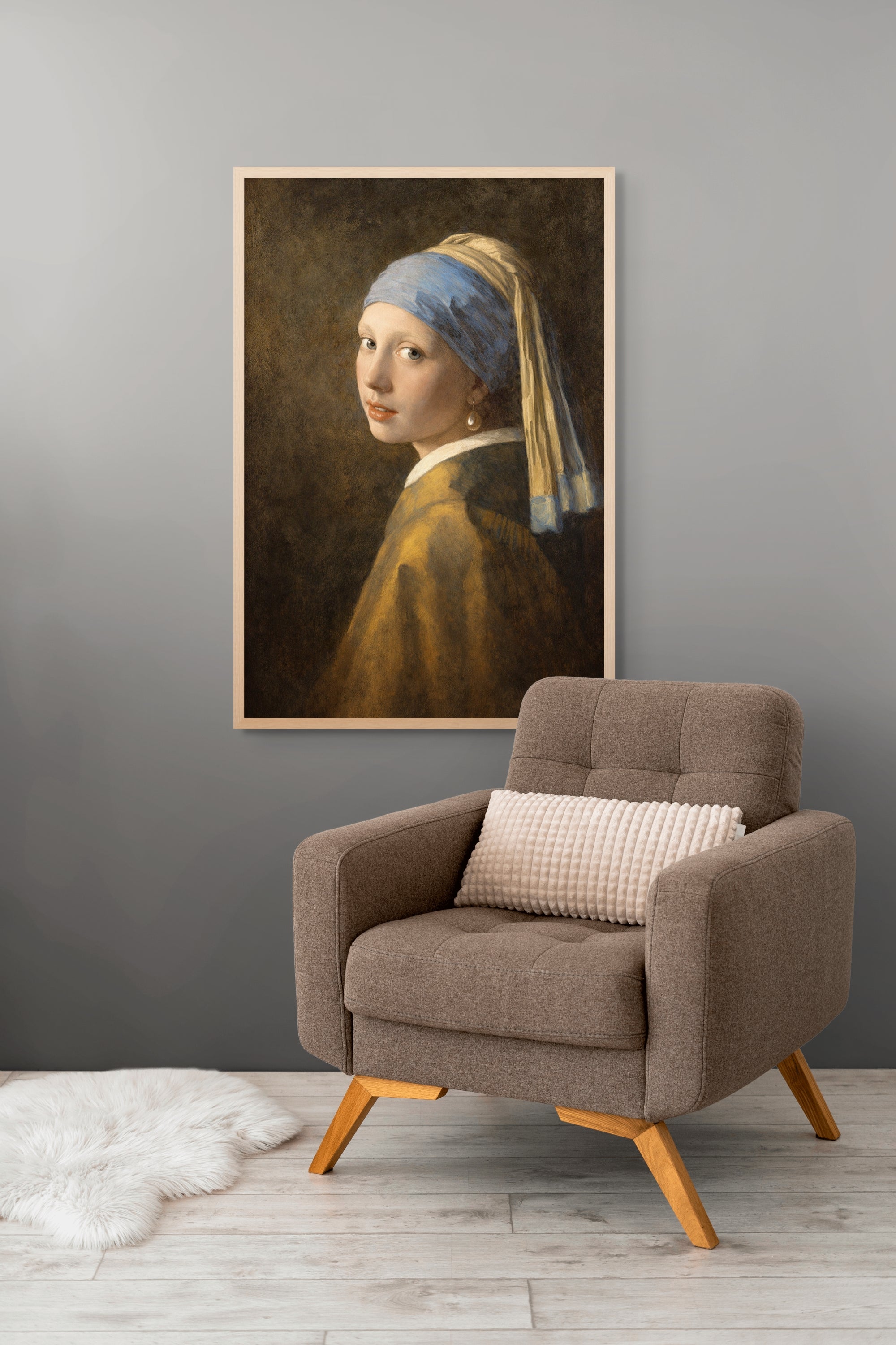 Meisje met Parel Wanddecoratie Klassiek – Vermeer Portret Canvas Print