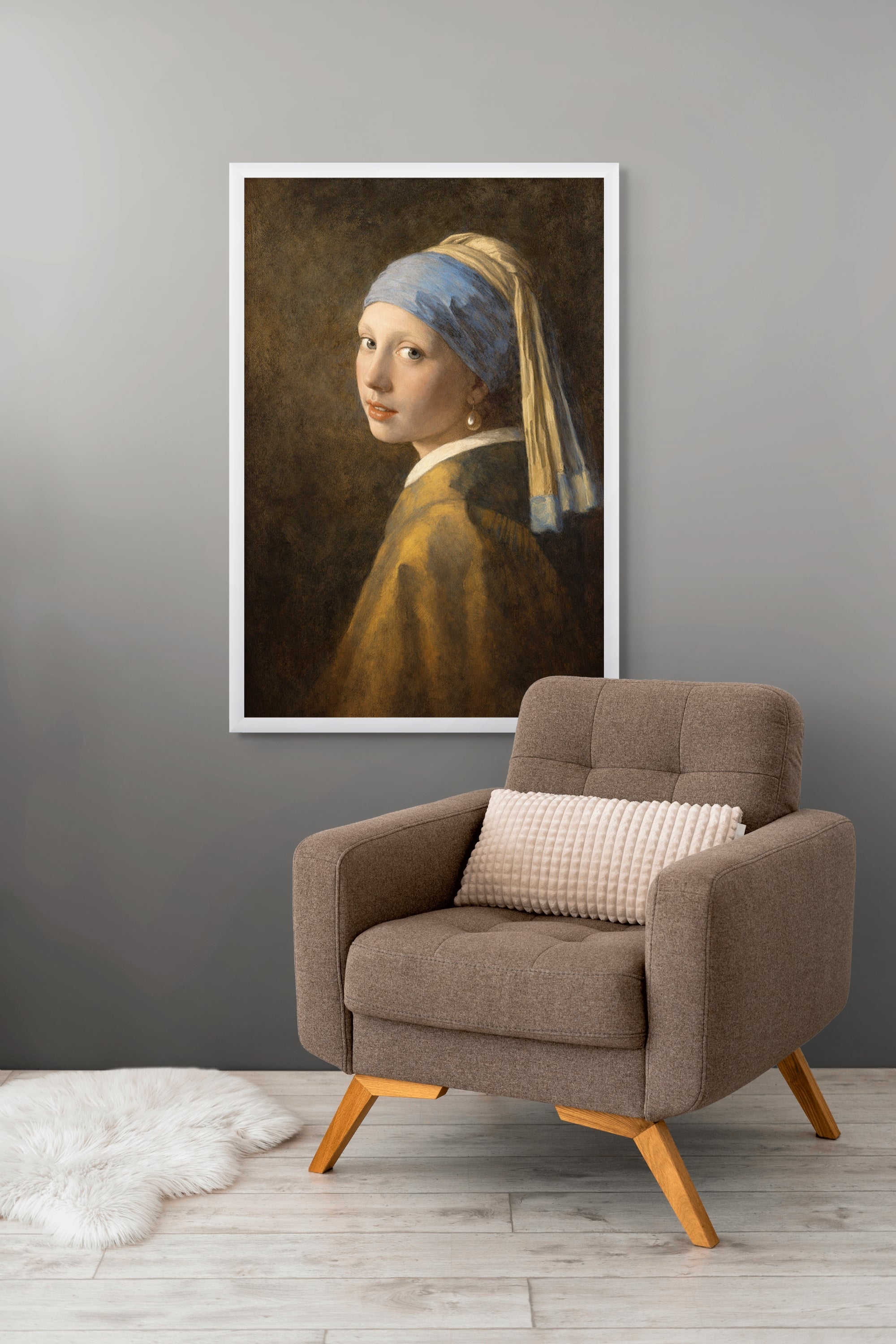 Meisje met Parel Wanddecoratie Klassiek – Vermeer Portret Canvas Print