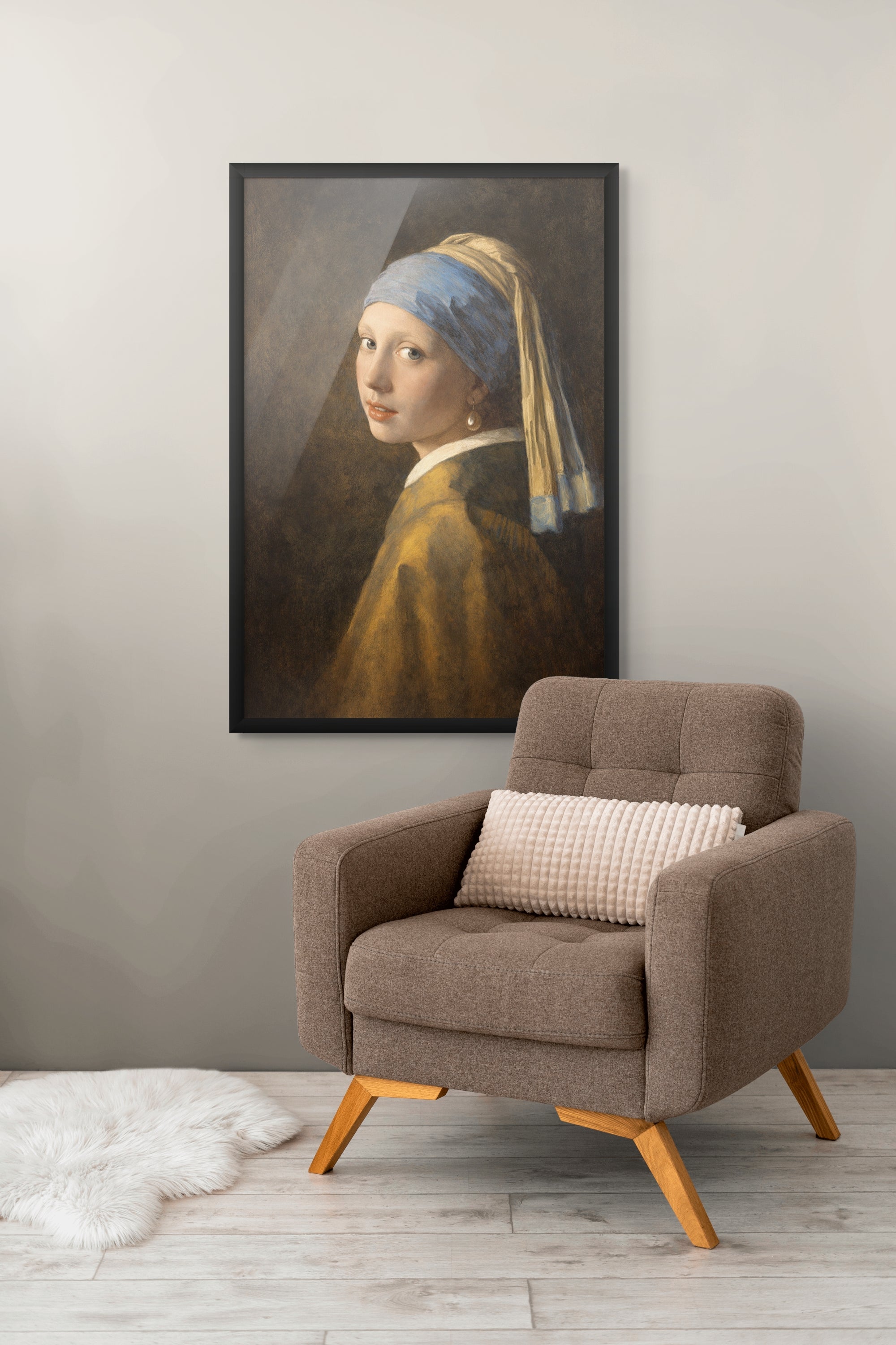 Meisje met Parel Wanddecoratie Klassiek – Vermeer Portret Canvas Print
