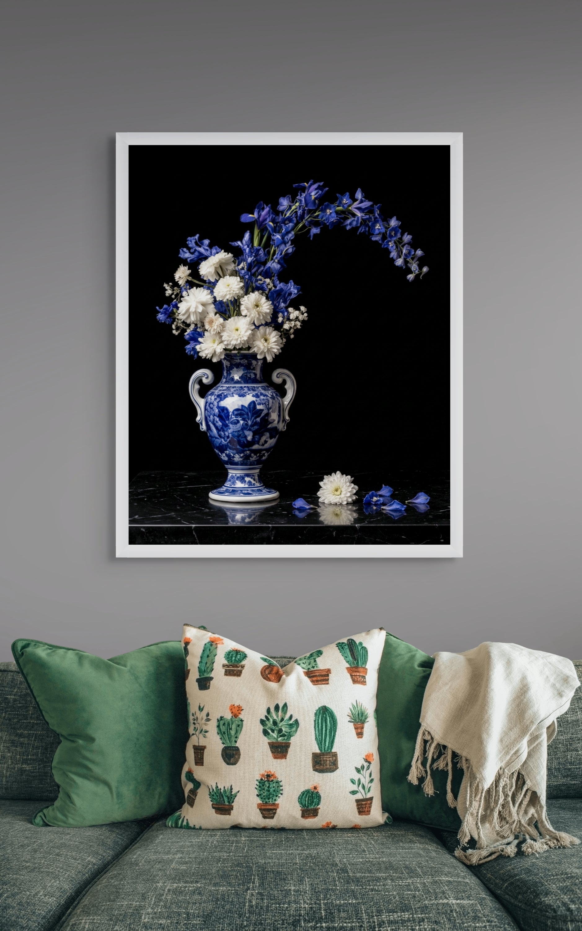 Middernachtbloei in Delfts Blauw