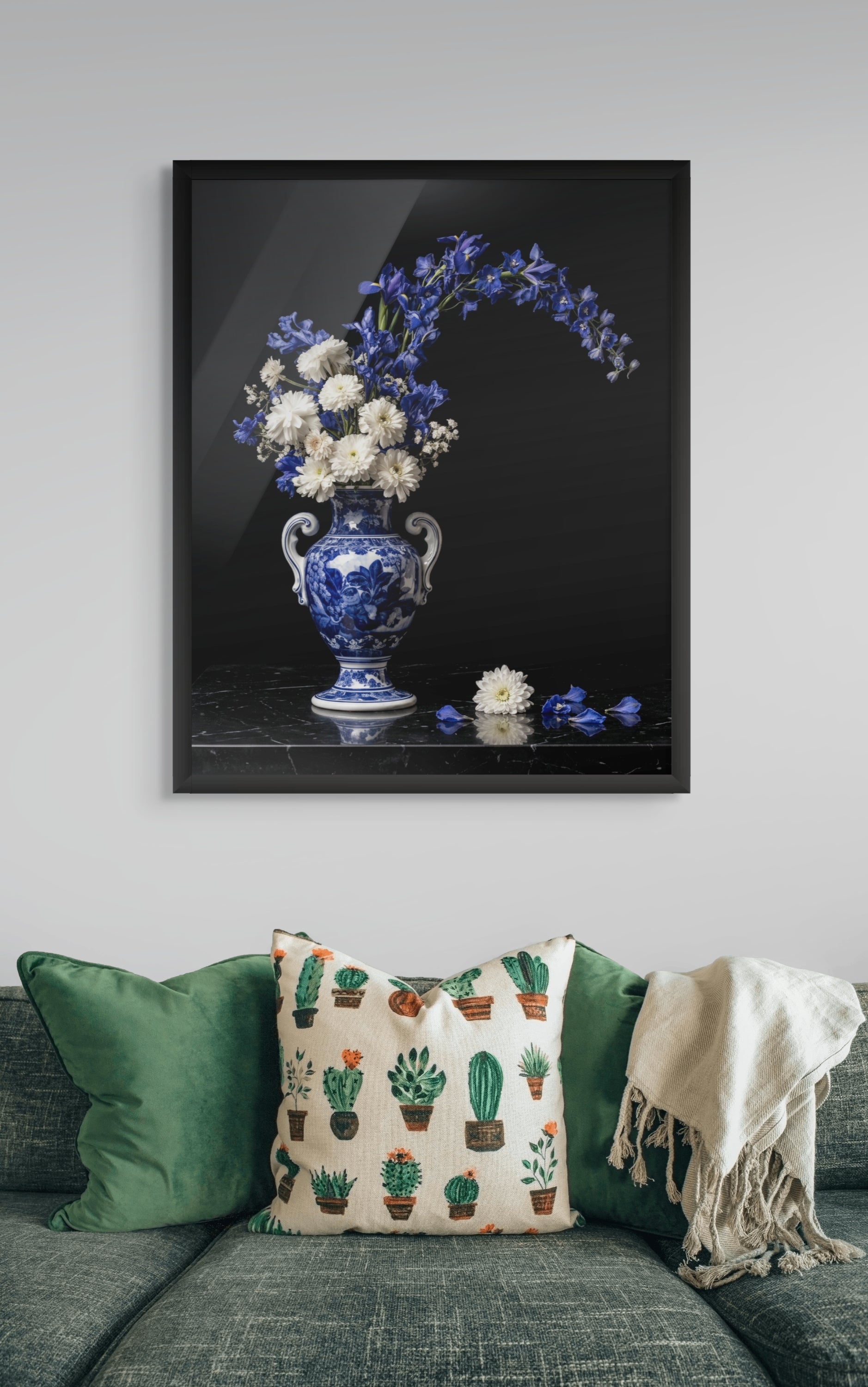 Middernachtbloei in Delfts Blauw