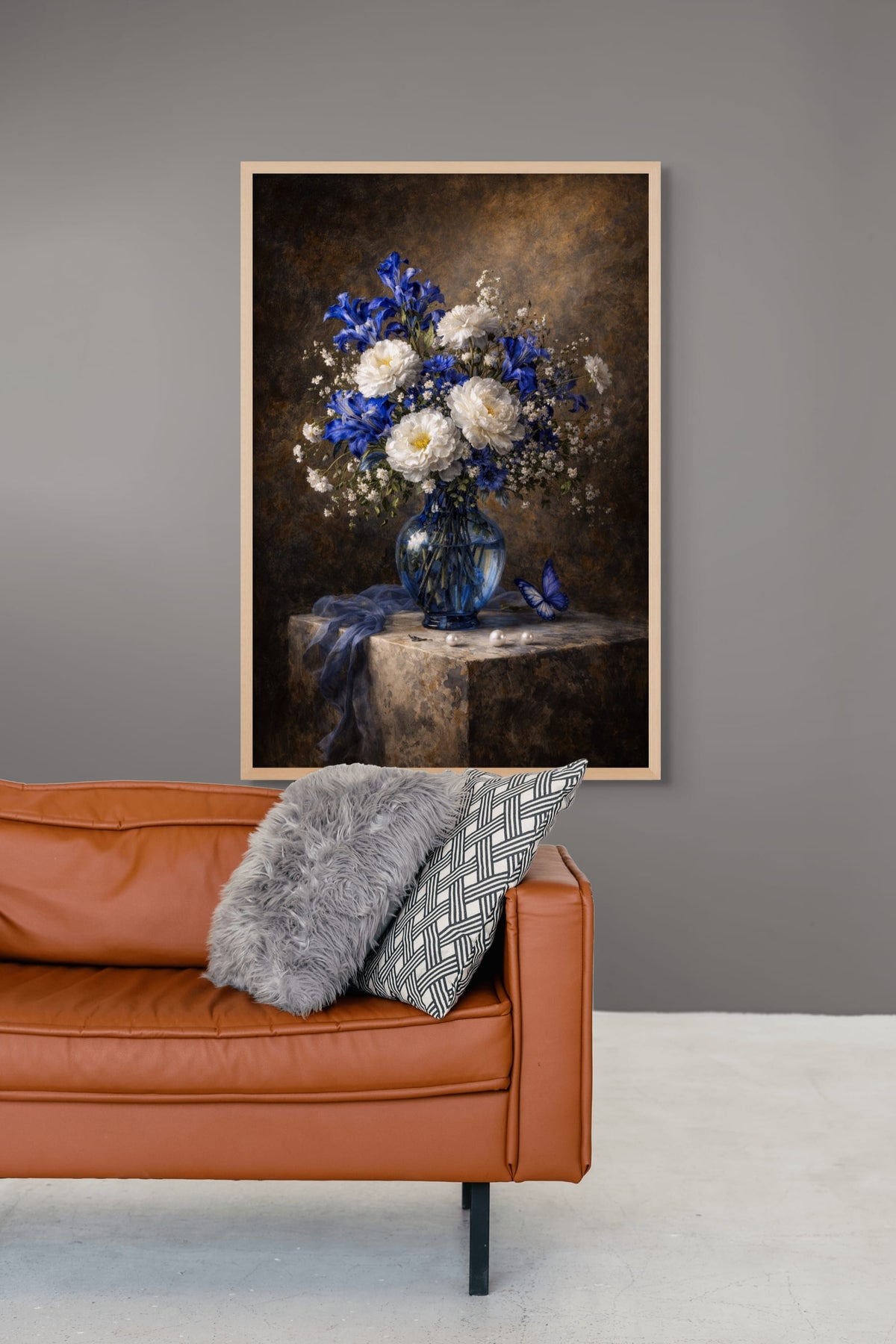 Midnight Bloom Elegance Schilderij