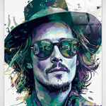 Midnight Maverick wanddecoratie met eigenzinnige rebel in donkere nachttinten
