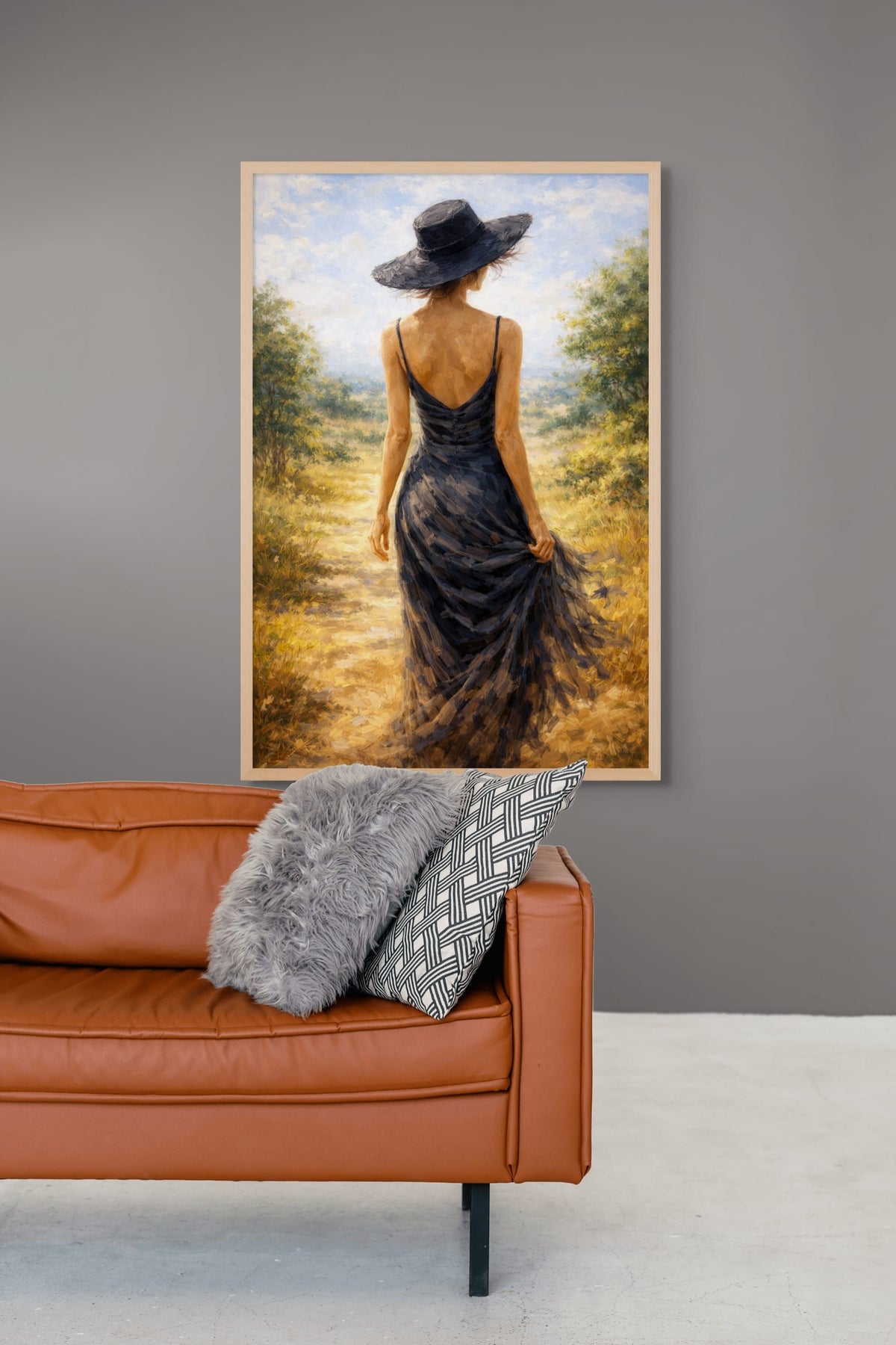 Midnight Meadow Walk wanddecoratie | ArtifyCanvas
