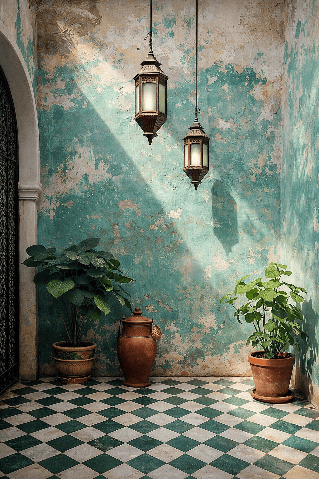 Mintgroene Medina Droom Canvas Print wanddecoratie | ArtifyCanvas