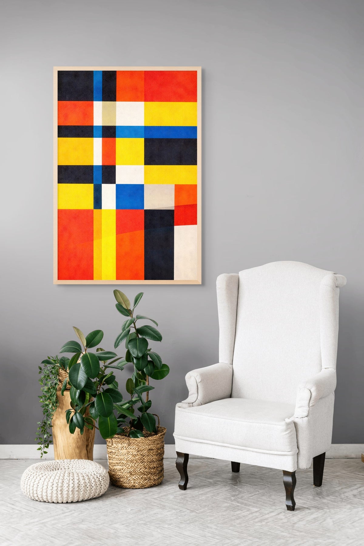 Mondrian on Holiday Wall Art