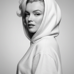 Monroe in Minimalism Wanddecoratie – Iconisch Portret Canvas Print