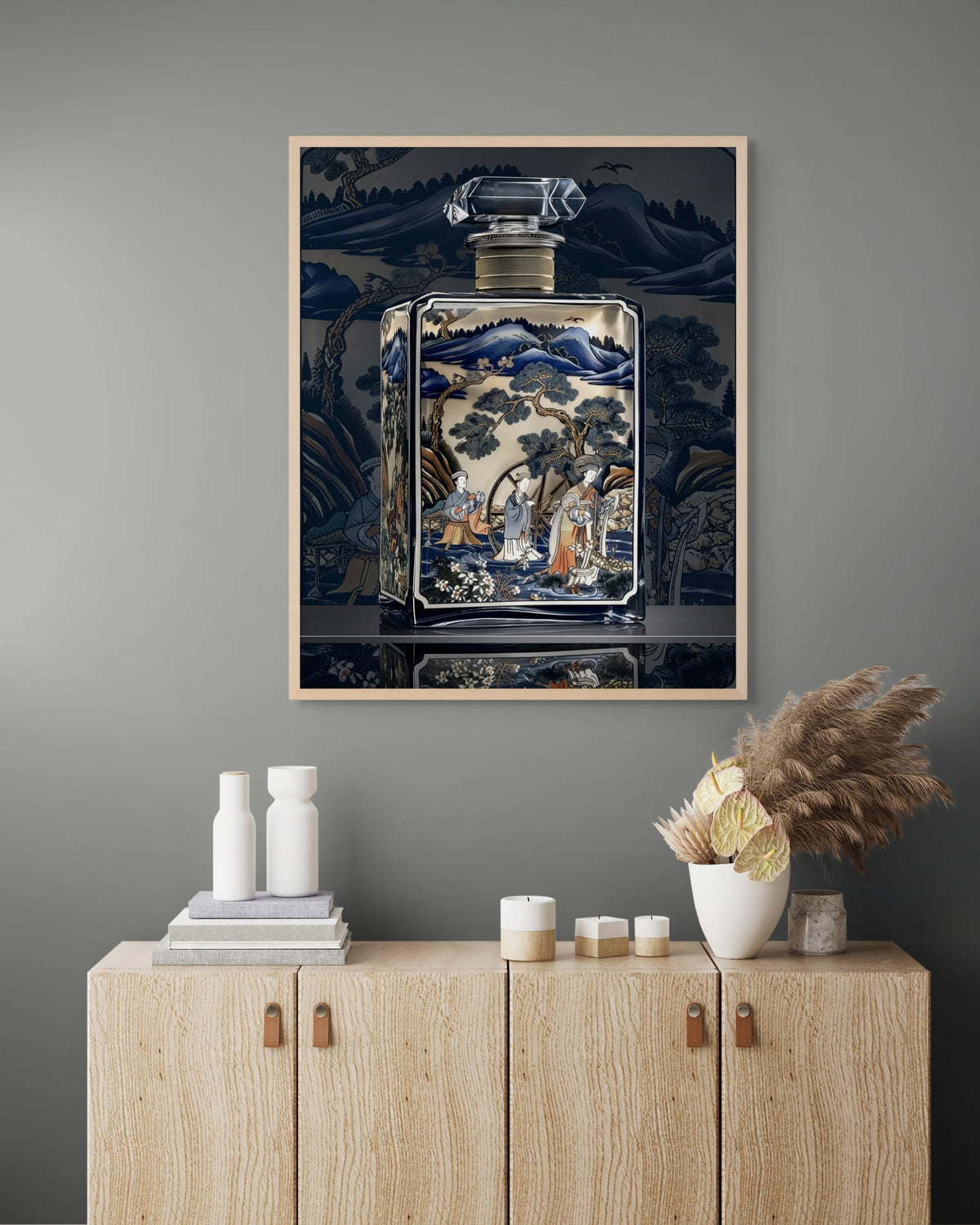 Nachtschaduw in Porselein wanddecoratie | ArtifyCanvas
