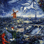 Mondlicht über Porto Celeste – Wandbild auf Leinwand, Aluminium oder Poster