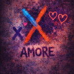 Neon Liefde-X Wanddecoratie – Modern Neon Art Canvas Print