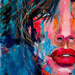 Neon Fashion Pop Art Wanddecoratie – Kleurrijke Canvas of Poster Print