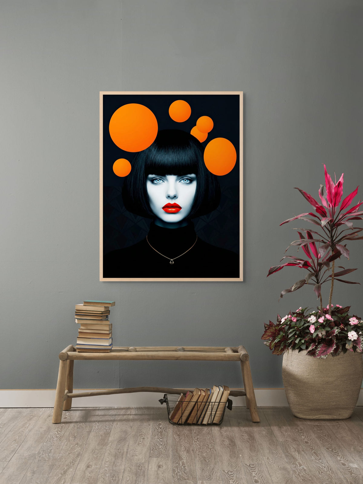 Oranje Stilte na Middernacht Wanddecoratie | ArtifyCanvas