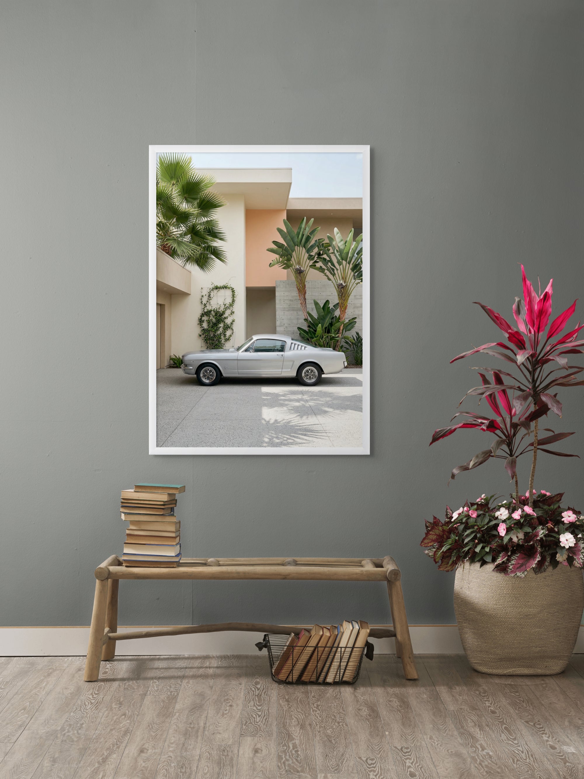 Palm Drive Legend – Wandbild auf Leinwand, Aluminium oder Poster