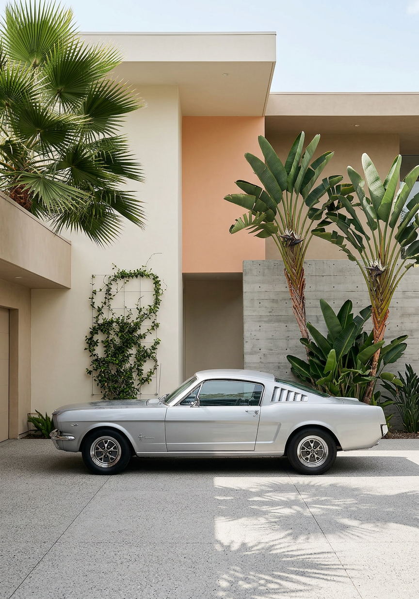 Palm Drive Legend – Wandbild auf Leinwand, Aluminium oder Poster