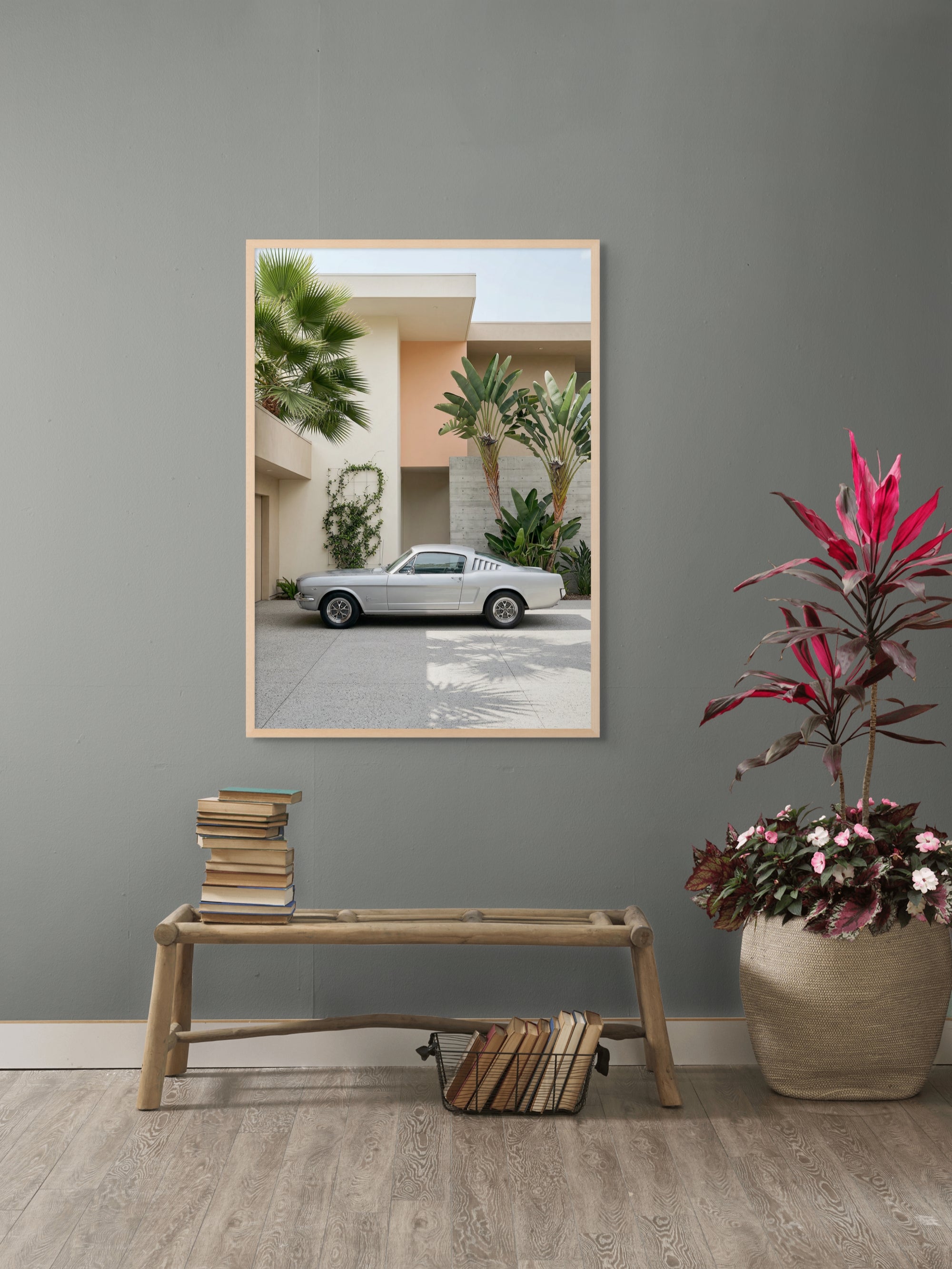 Palm Drive Legend – Wandbild auf Leinwand, Aluminium oder Poster