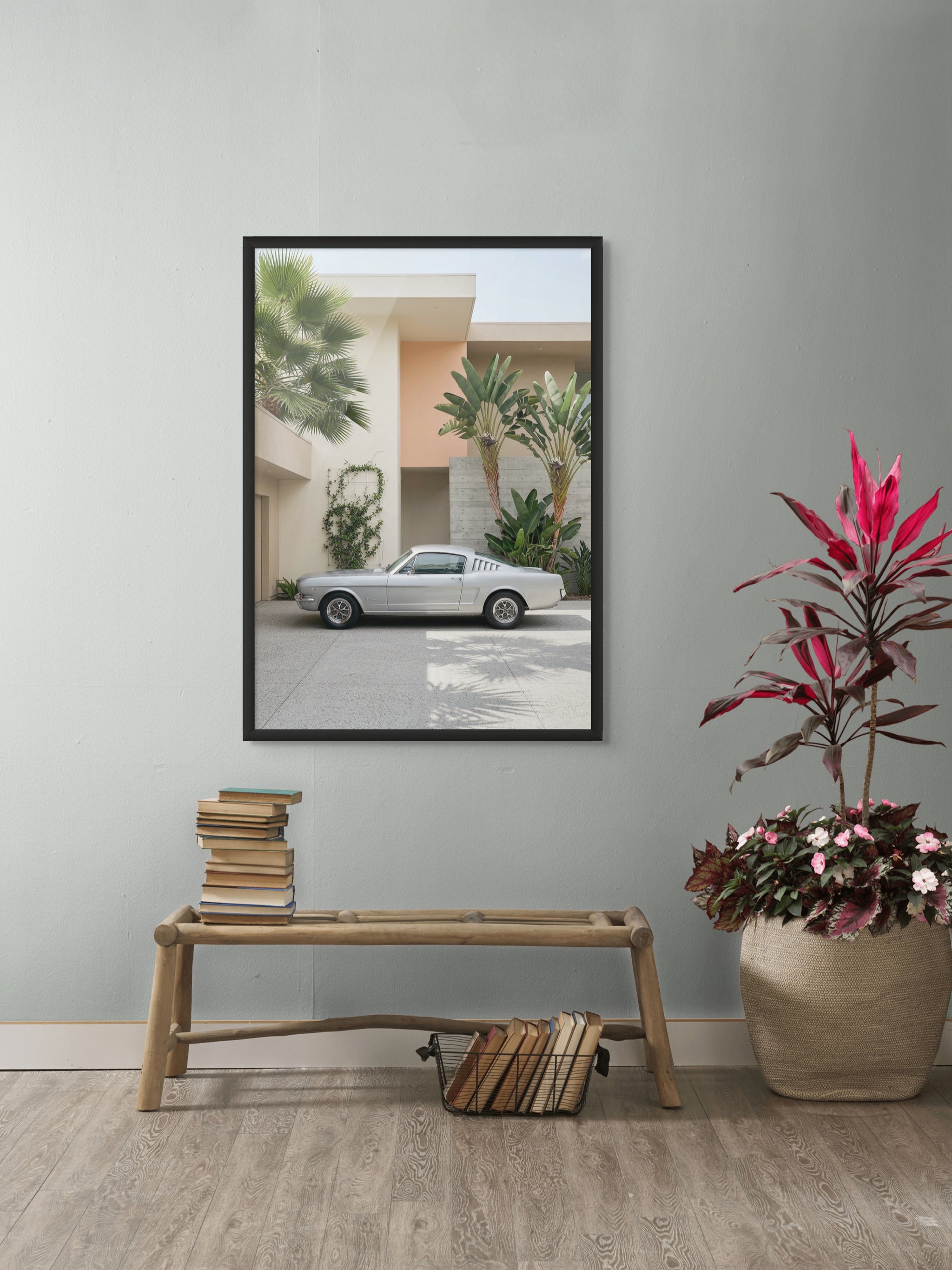 Palm Drive Legend – Wandbild auf Leinwand, Aluminium oder Poster
