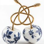 Porcelain Cherry Twist Wanddecoratie – Japans Bloesem Canvas Print
