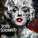 Rebel Rouge Monroe Wanddecoratie – Iconisch Pop Art Canvas Print
