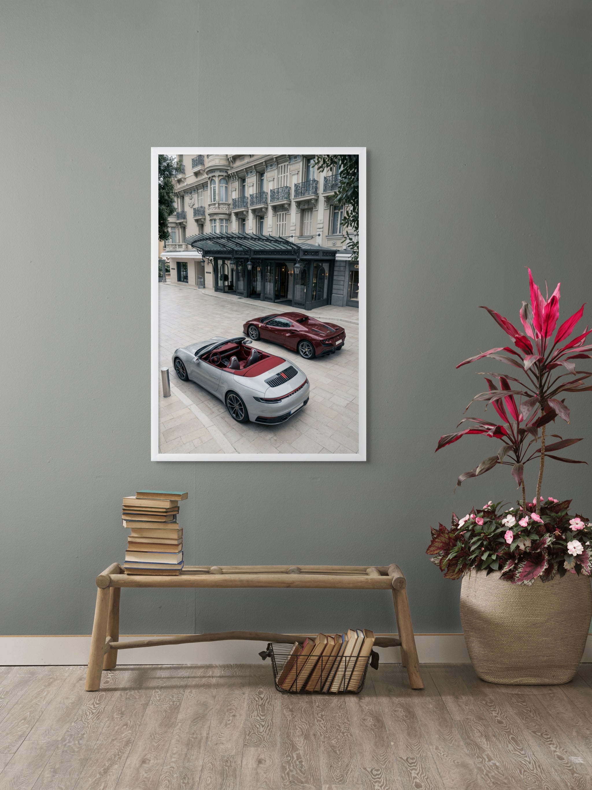 Rode Sleutels bij de Grande Entrée Wanddecoratie – Luxe Fashion Canvas Print