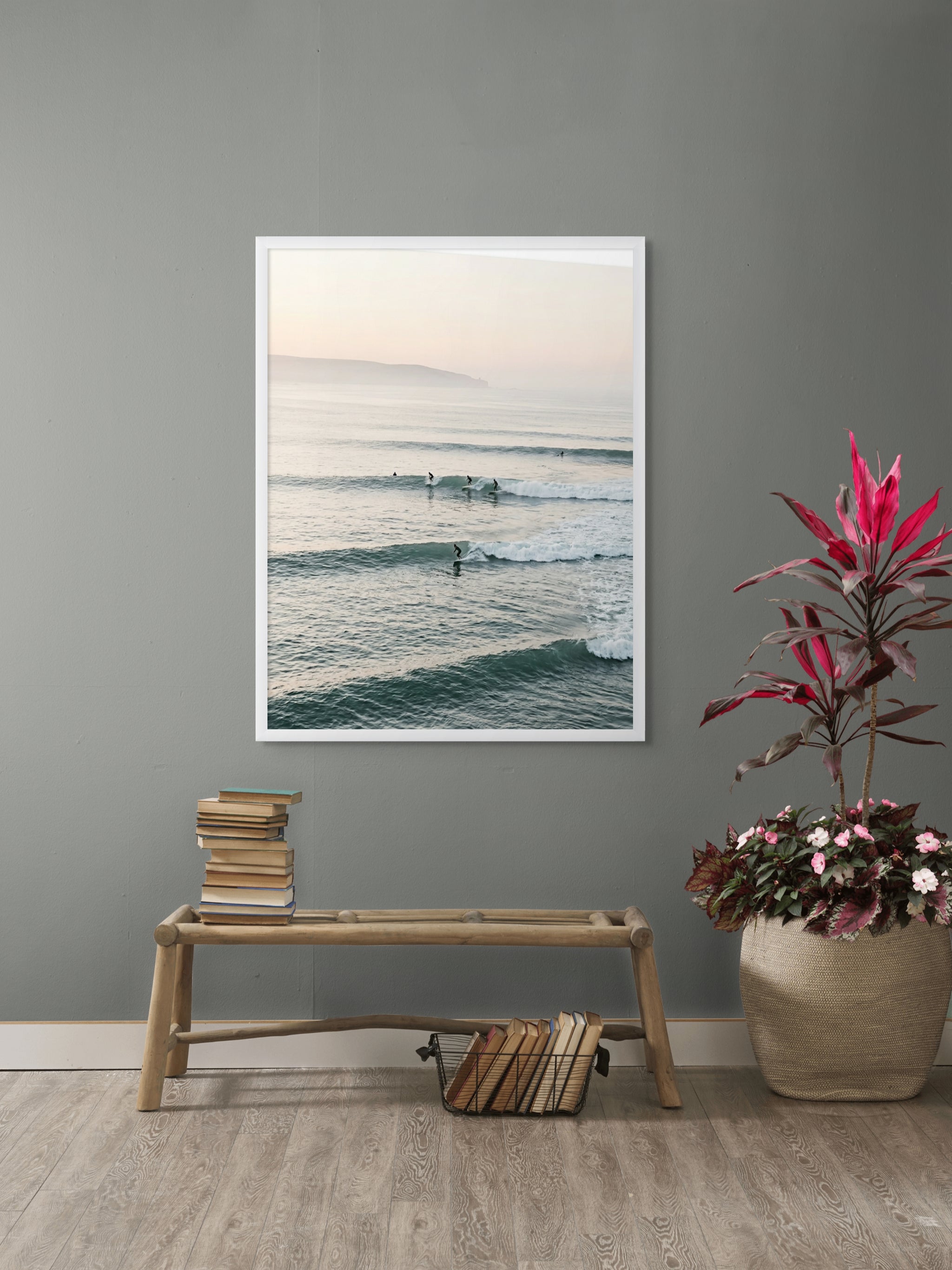 Saltwater Daydream Wanddecoratie – Dromerig Kustlandschap Canvas Print