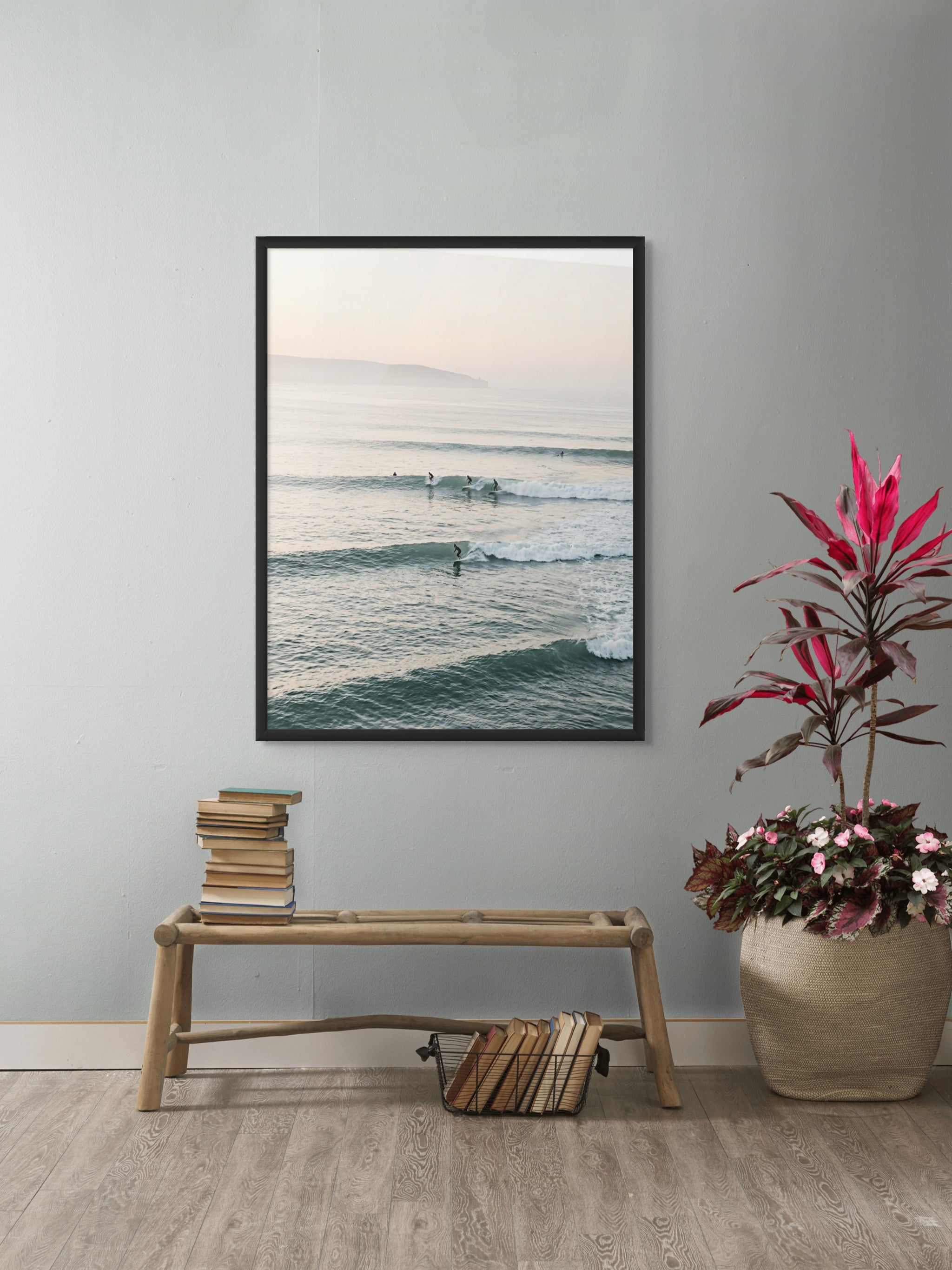 Saltwater Daydream Wanddecoratie – Dromerig Kustlandschap Canvas Print