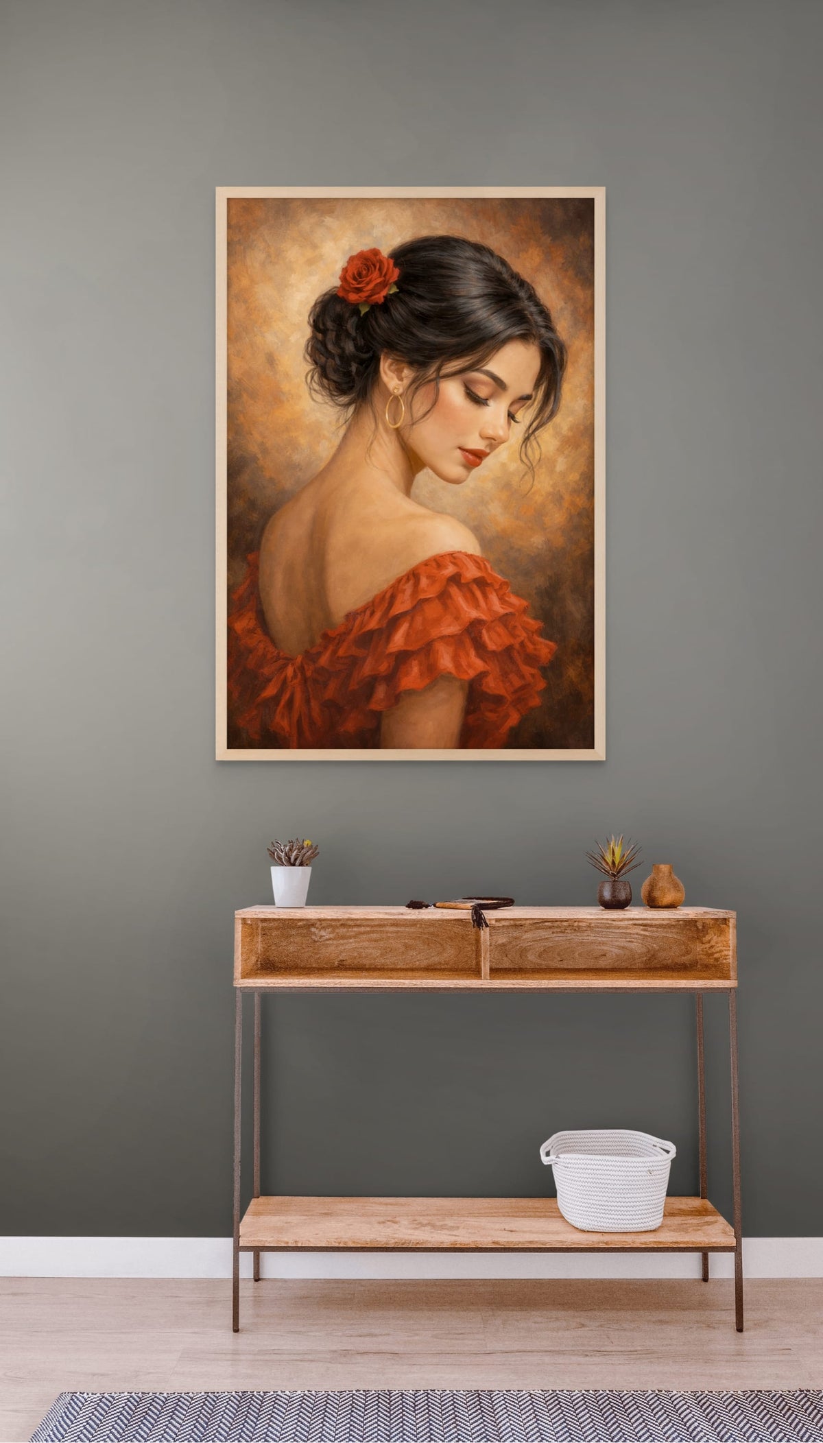 Scarlet Serenade wanddecoratie | ArtifyCanvas