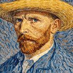 Self portrait with Felt Hat)