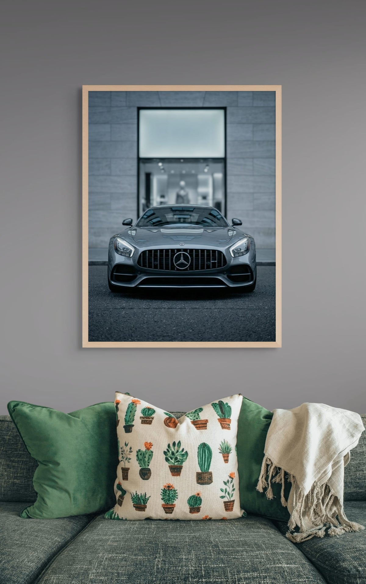 Silver Phantom Drive – Wandbild auf Leinwand, Aluminium oder Poster