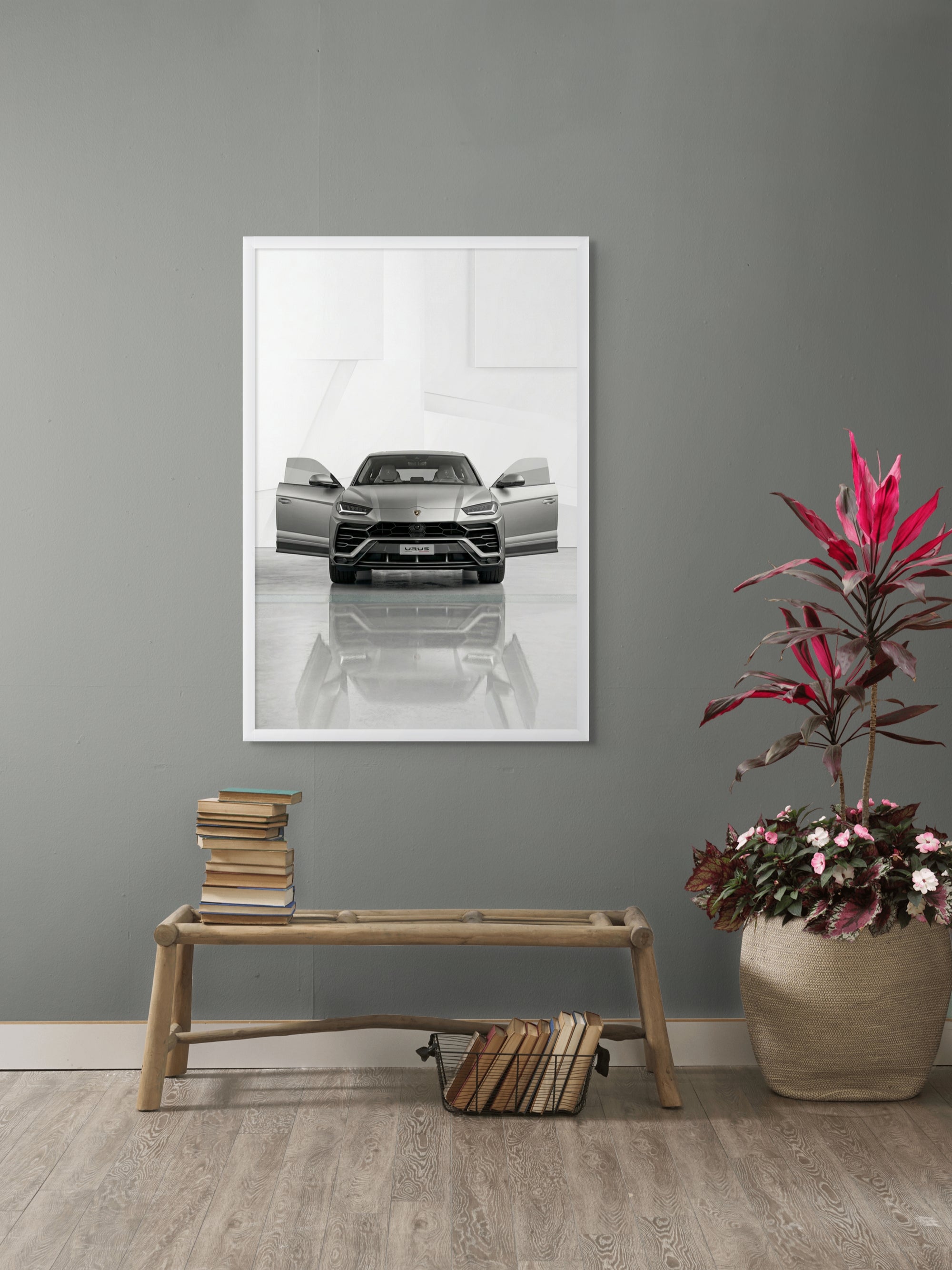 Stählerne Stille auf Rädern – Wandbild auf Leinwand, Aluminium oder Poster