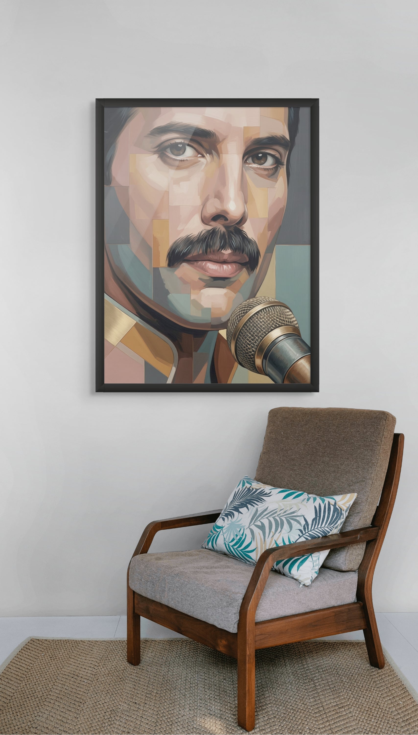 Ziel Portret Vrouw Wanddecoratie – Emotioneel Kunst Canvas Print