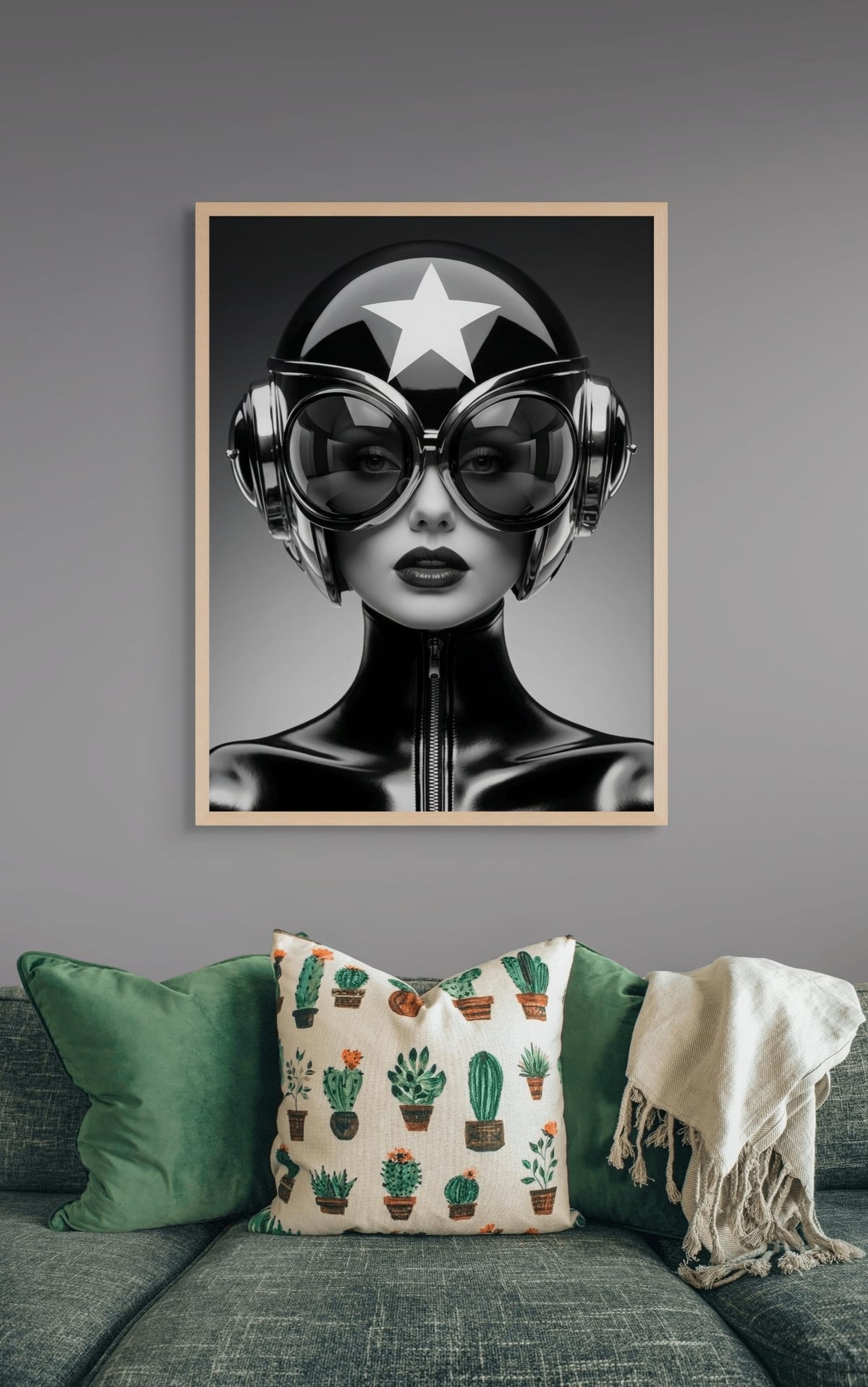 Sterrenpiloot in Nachtchroom wanddecoratie | ArtifyCanvas