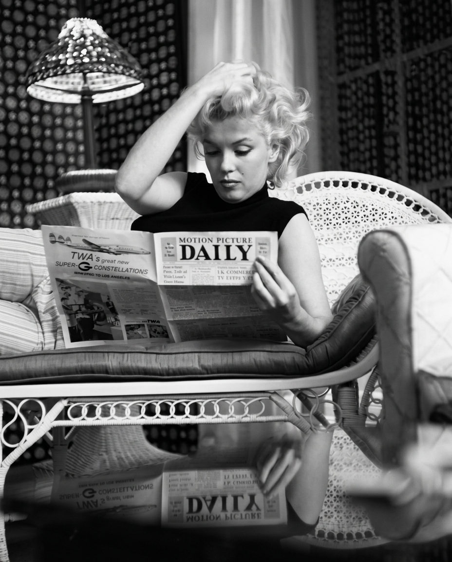 Stilte van een Hollywoodicoon wanddecoratie met glamoureus portret van een klassiek Hollywood-icoon