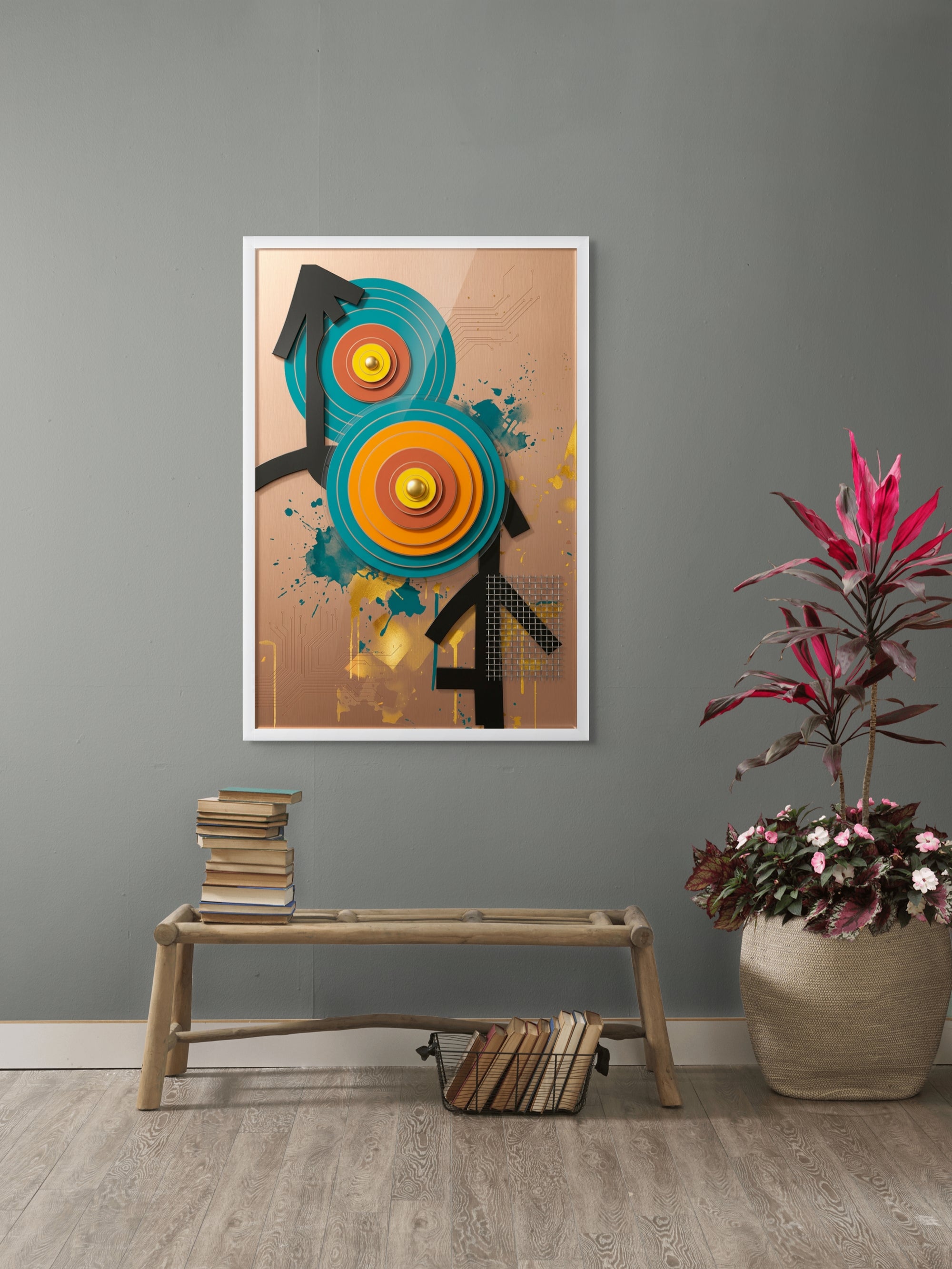 Target Rush Royale Wanddecoratie – Dynamisch Sport Canvas Print