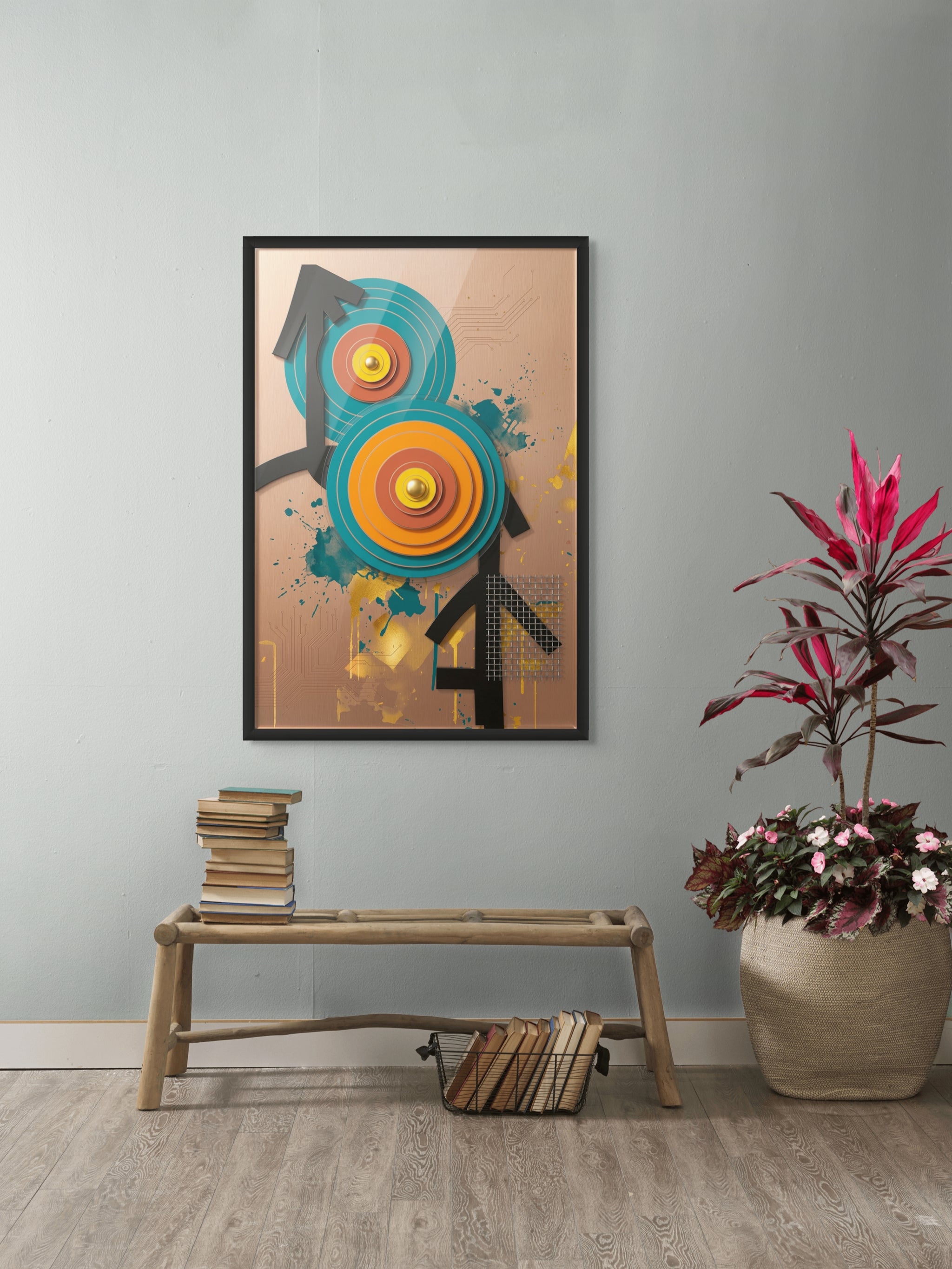 Target Rush Royale Wanddecoratie – Dynamisch Sport Canvas Print