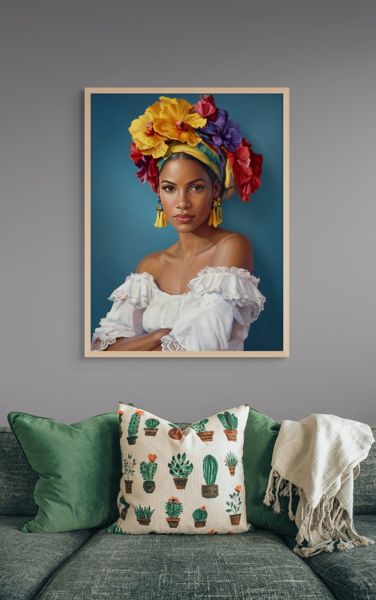 Tropische Ziel in Kleur wanddecoratie | ArtifyCanvas