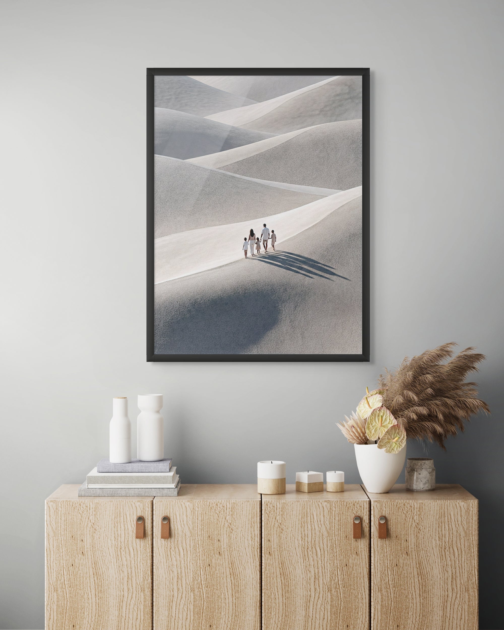 Stilte en Horizon Wanddecoratie – Serene Natuur Canvas Print